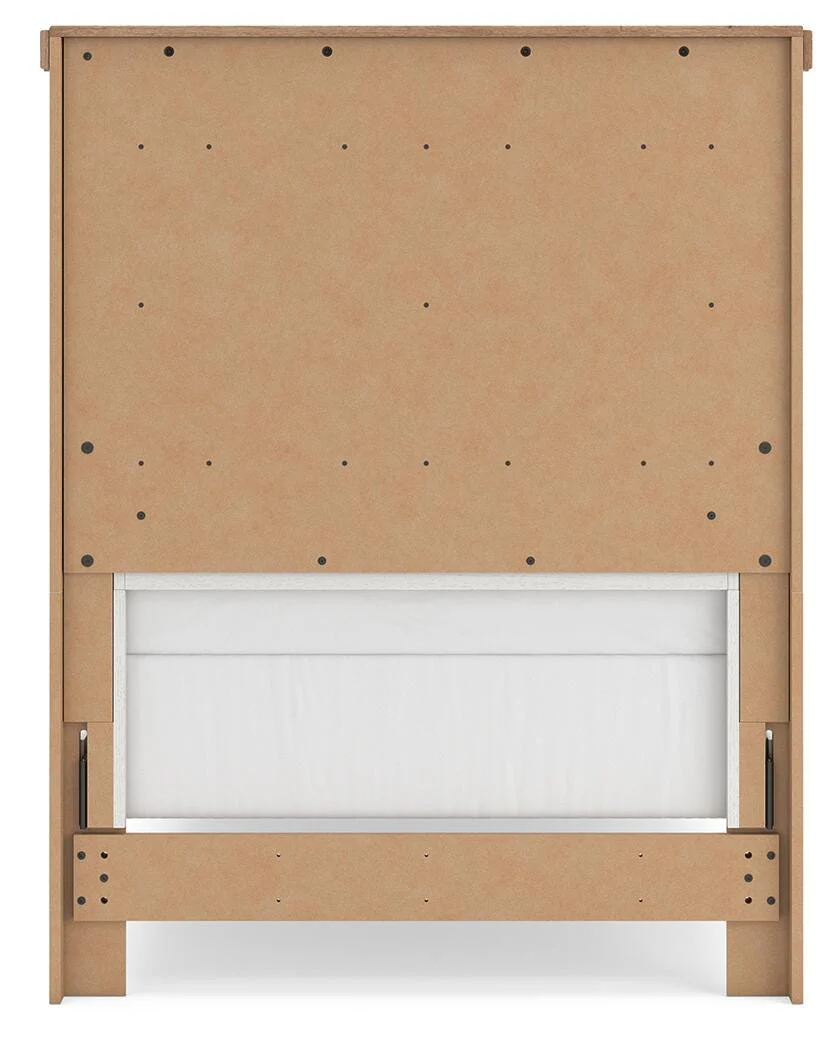 Savonport White/Brown Twin Panel Bed - Image 8