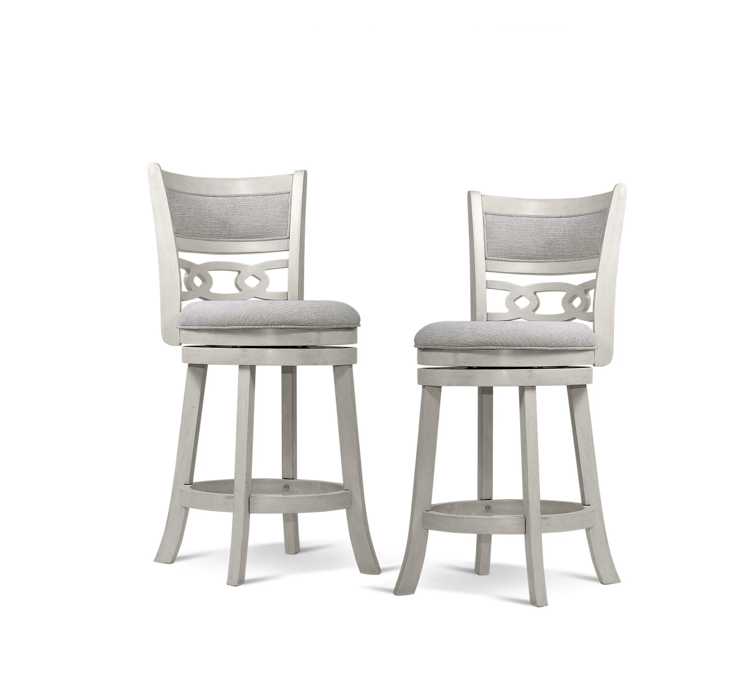 Savor White Swivel Counter Chair, Set of 2 - Image 2