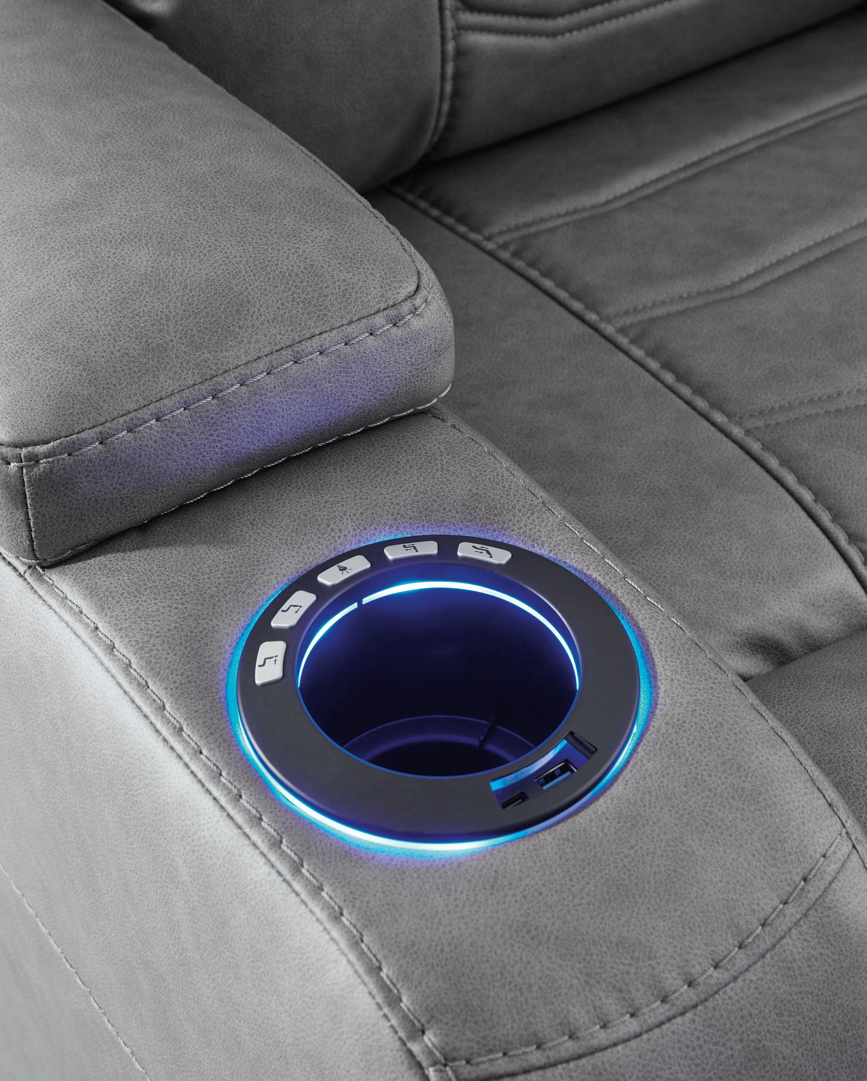Schooner Rocks Slate Power Recliner - Image 11