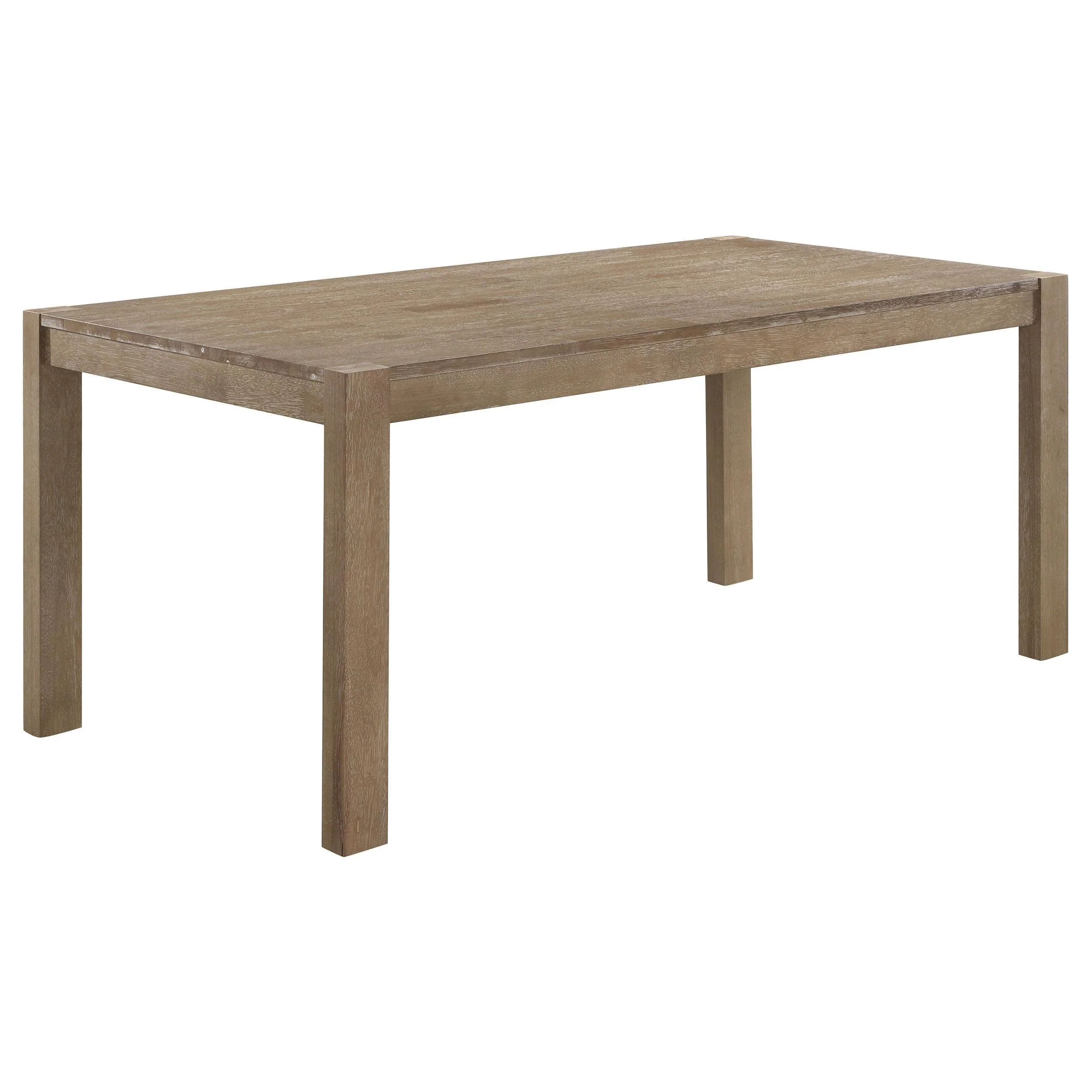 Scottsdale Brown Washed 5-Piece Rectangular Dining Set - Image 2