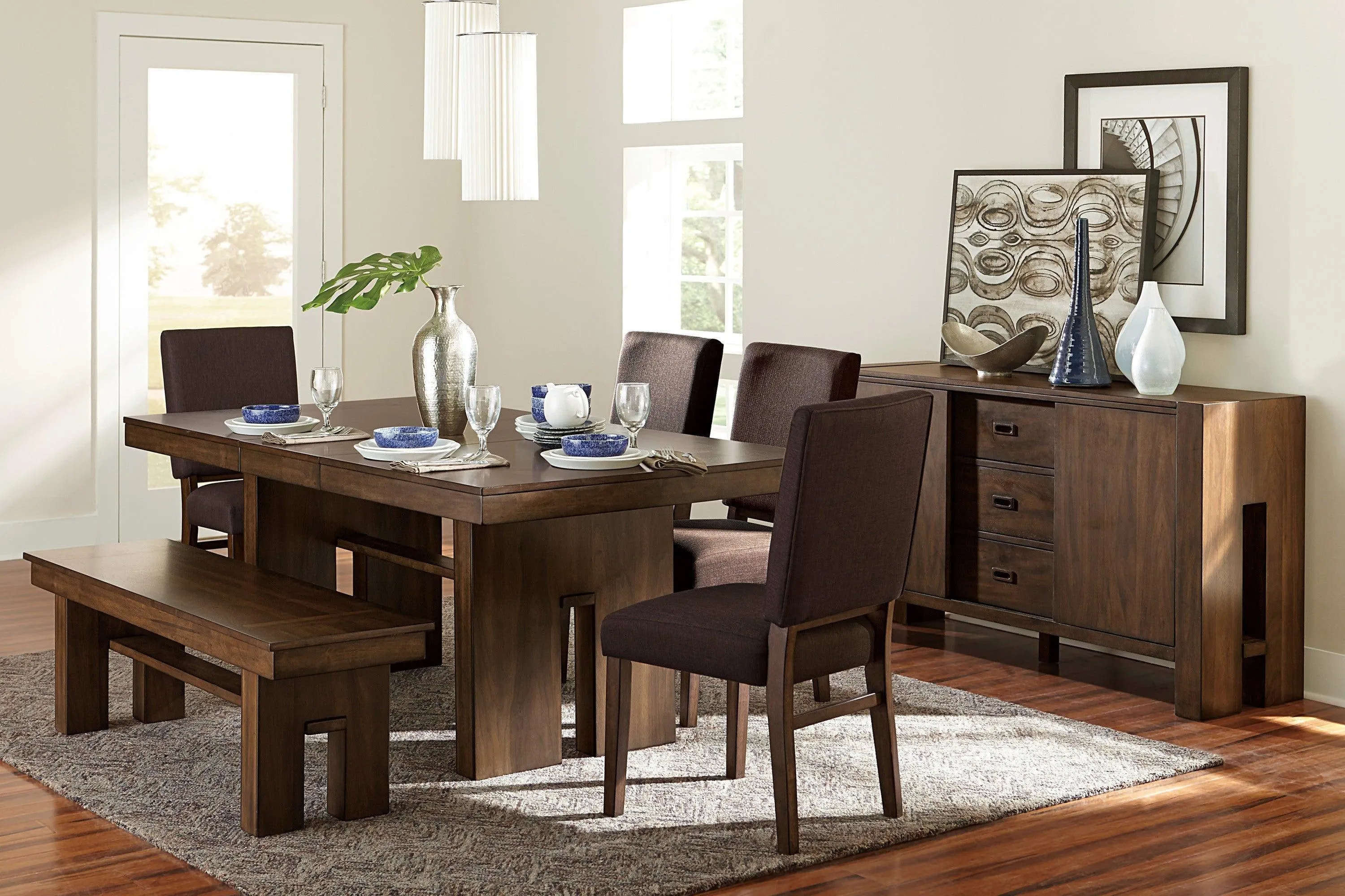 Sedley Walnut Extendable Dining Table - Image 2