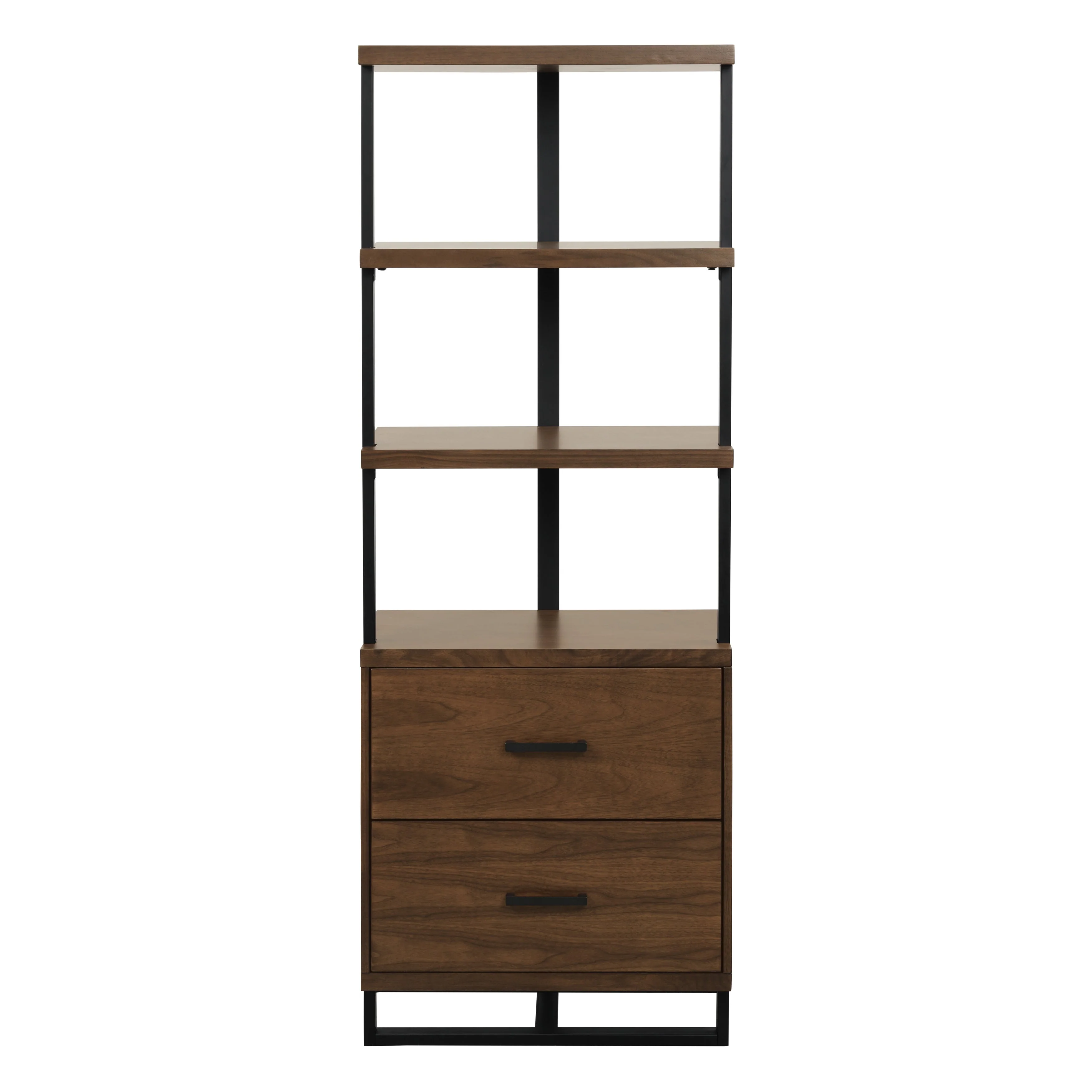 Sedley Walnut/Rustic Black Side Piers