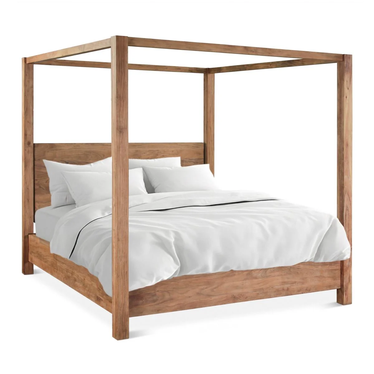 Sedona Canopy Queen Bed in Brushed Acacia - Image 9