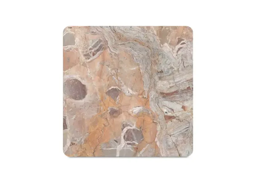 Segment Coffee Table Orange Levante Marble - Image 6
