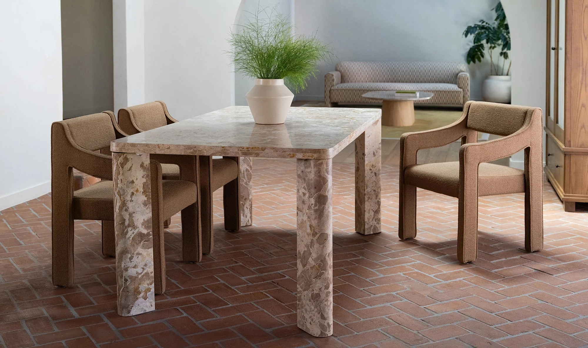 Segment Dining Table Panther Stone Beige - Image 7
