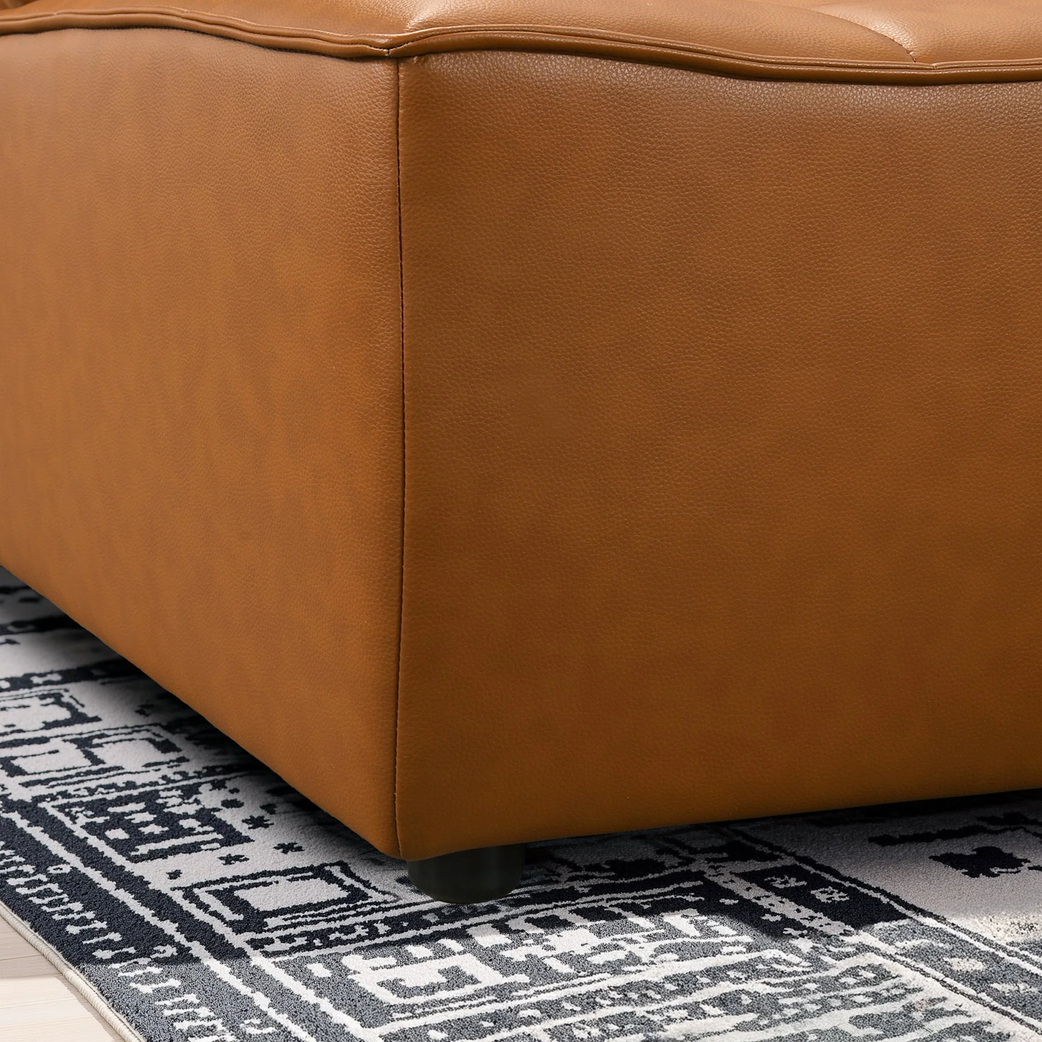 Selen Comfy & Chic Corner Sectional Sofa with Ottoman - Image 5