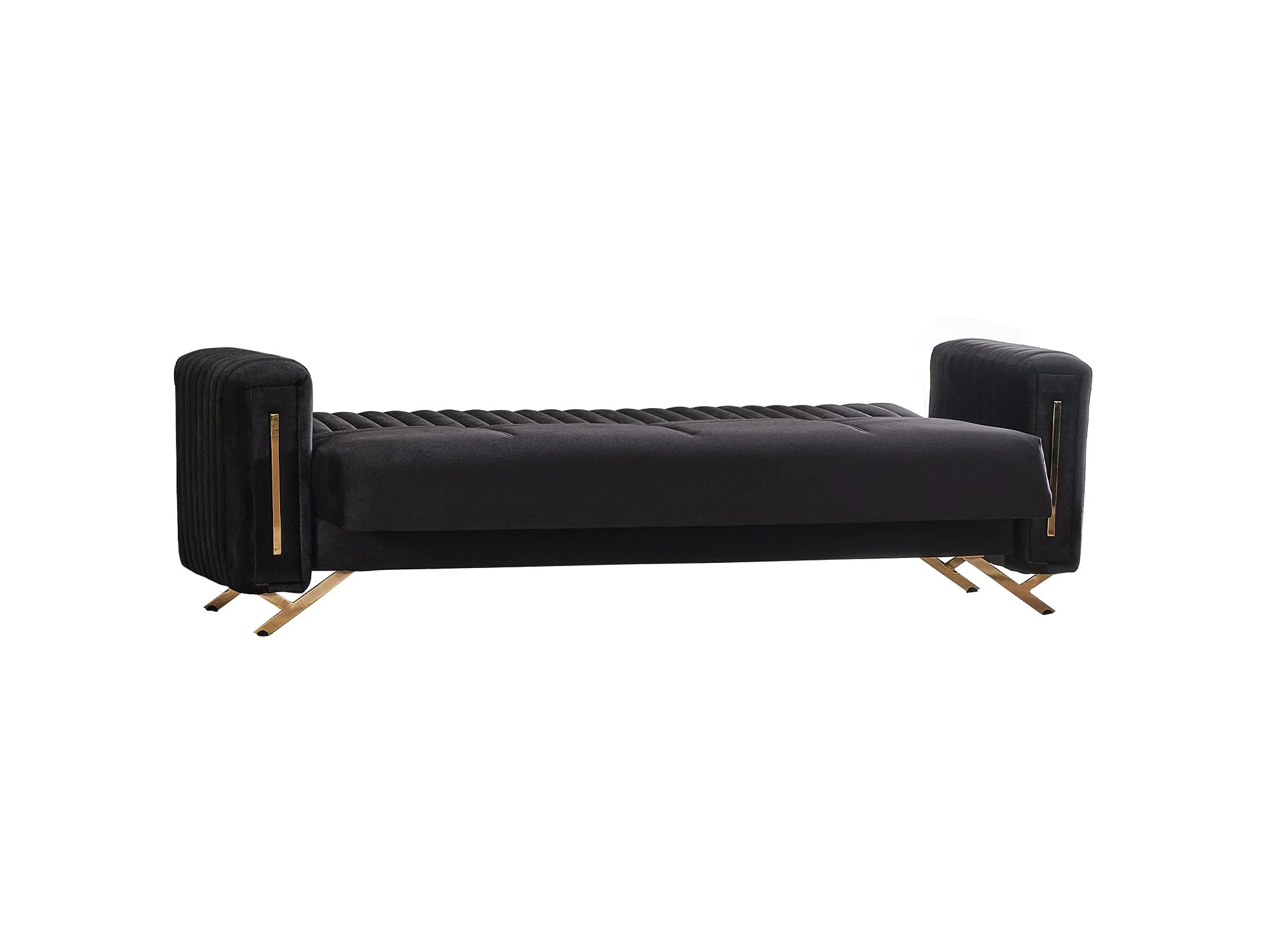 Senfoni Black Convertible Sofa - Image 2