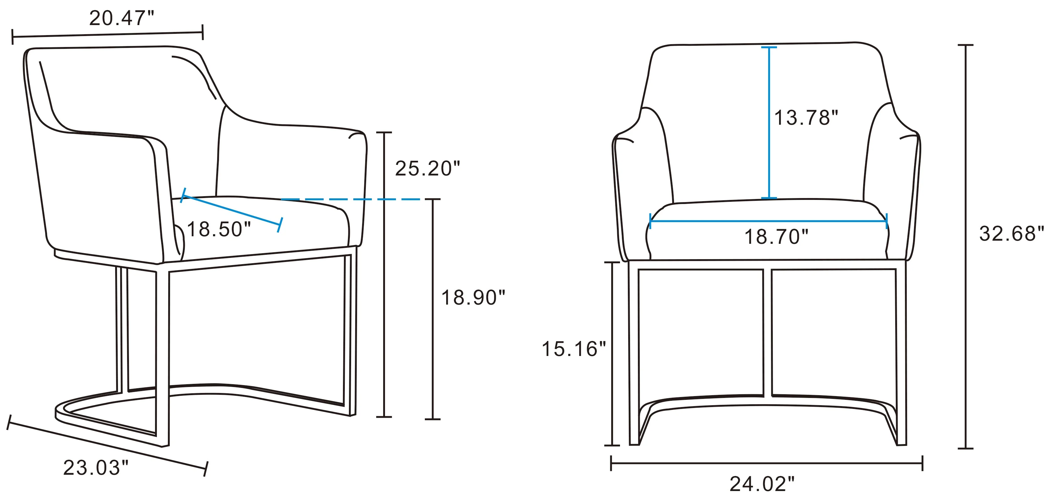 Serena Dining Armchair in Cream - Image 3