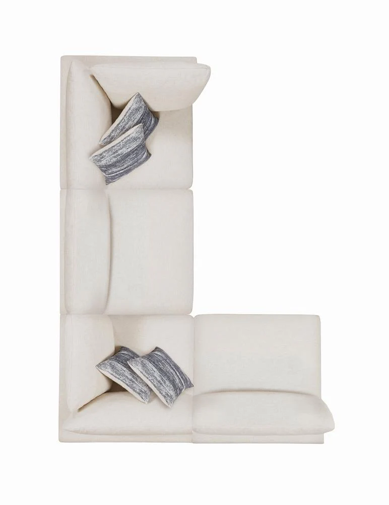 Serene Beige Upholstered Armless Chair - Image 10