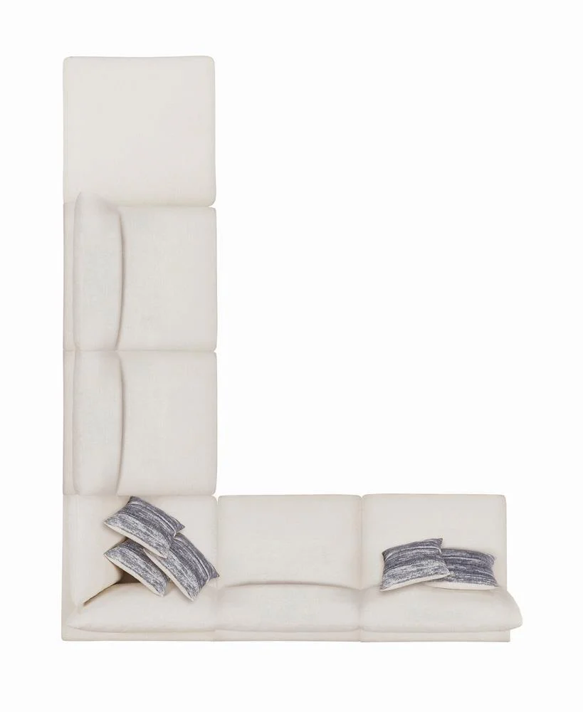 Serene Beige Upholstered Armless Chair - Image 9