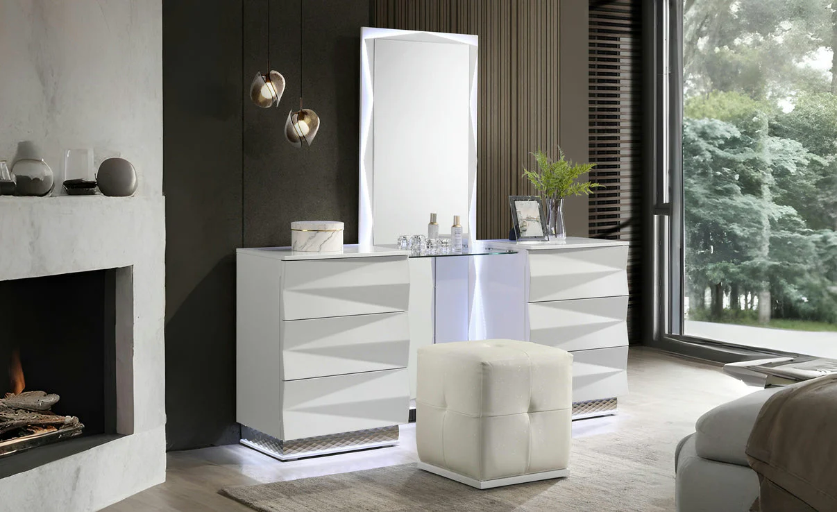 Serene White Vanity set