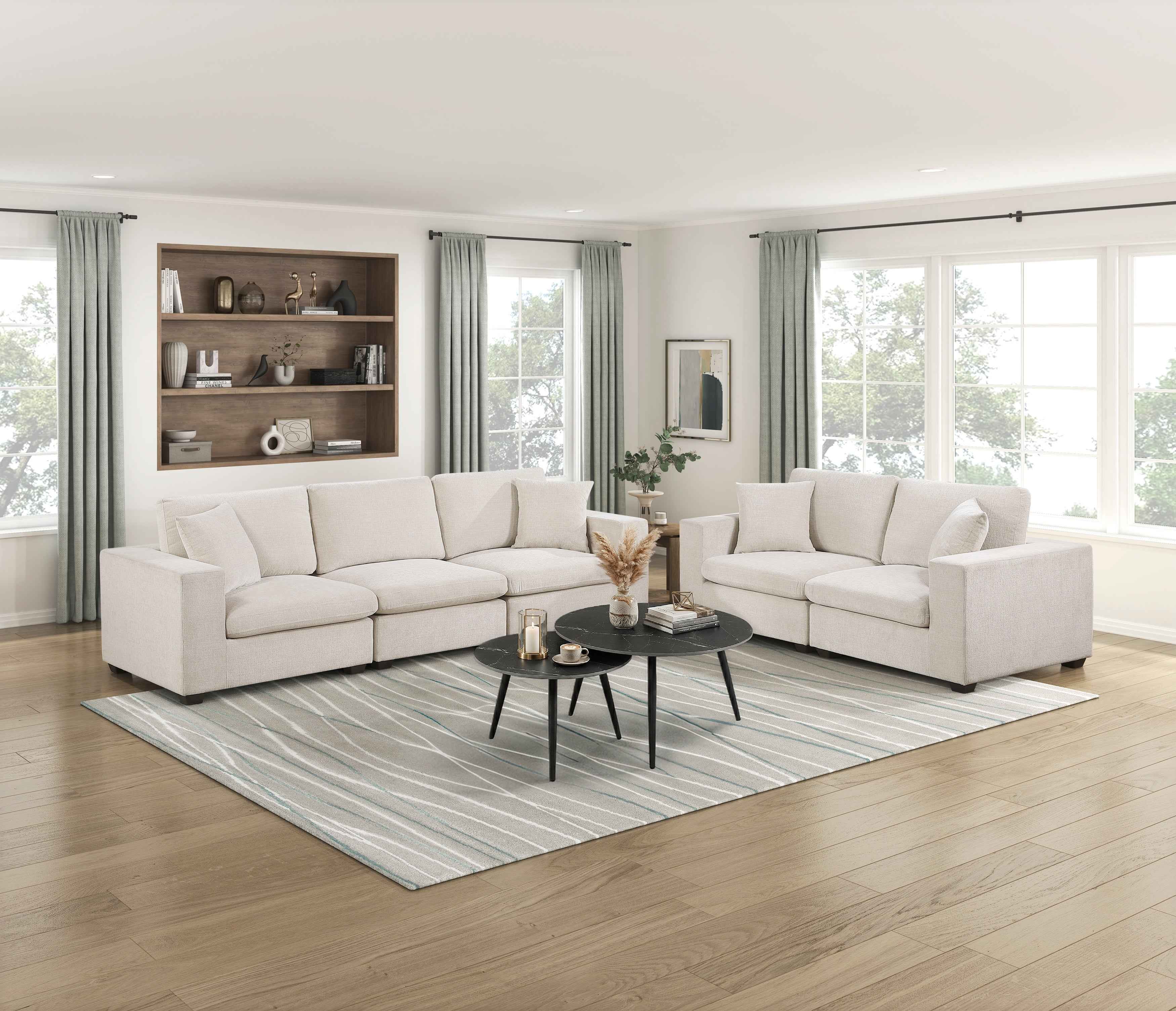 Serenity Beige Sofa - Image 7