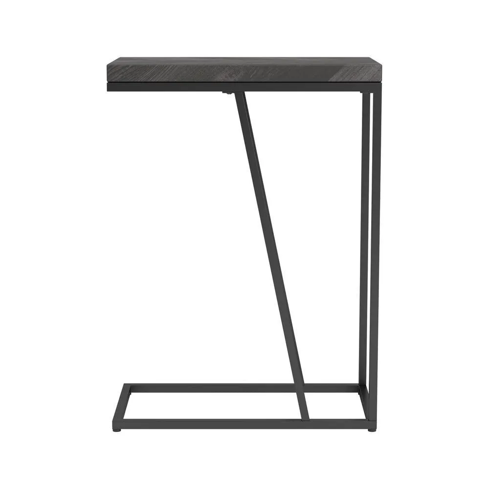 Sergio Rustic Gray Chevron Rectangular Accent Table - Image 5