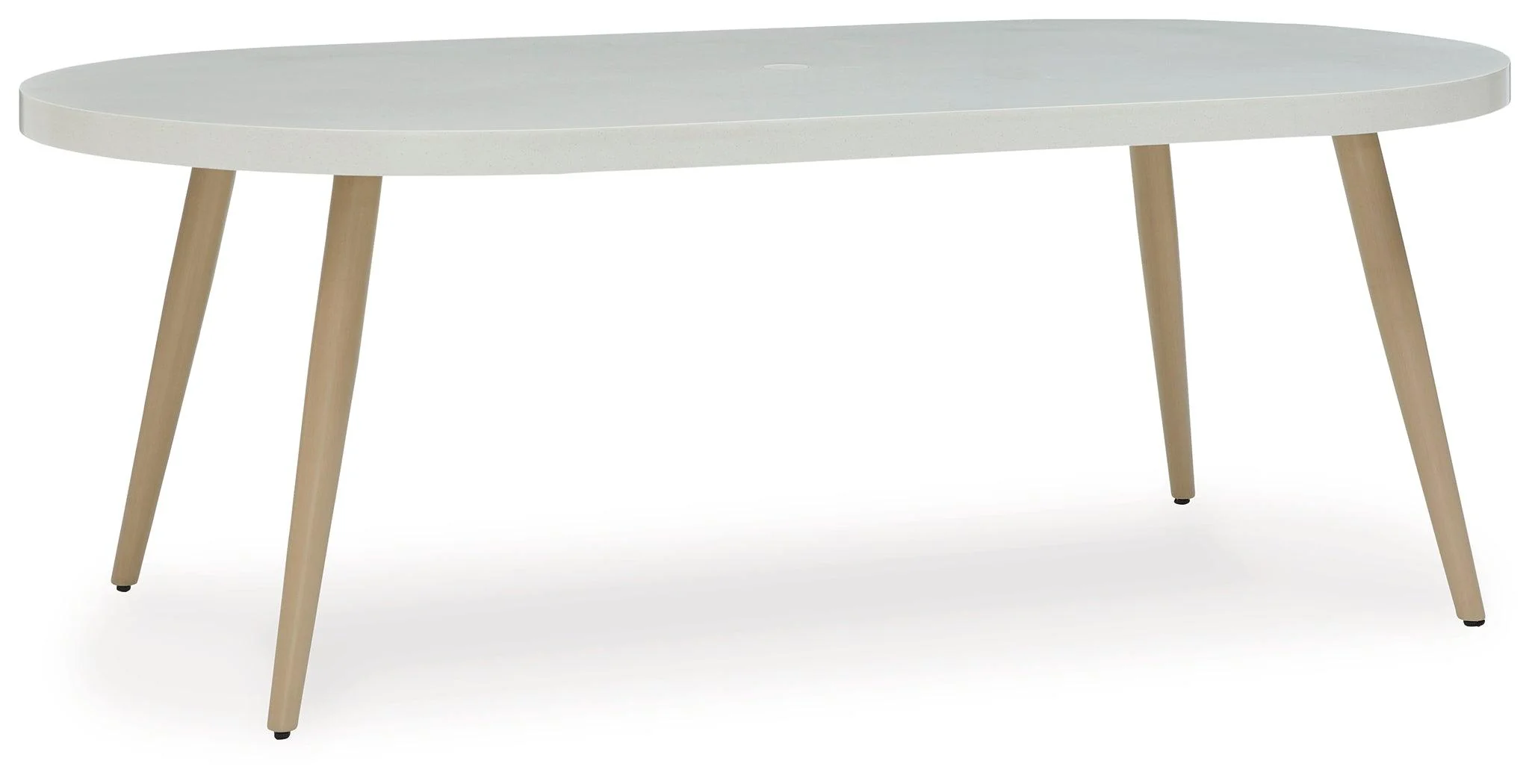 Seton Creek White Outdoor Dining Table - Image 2