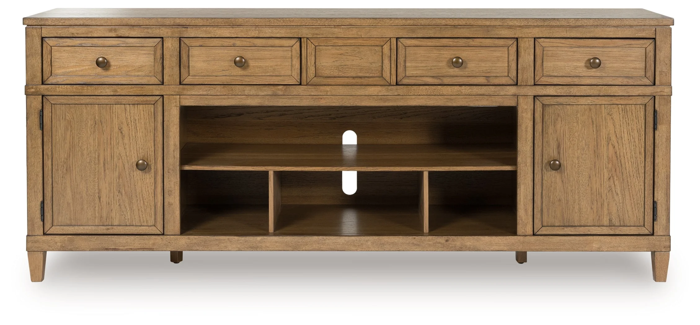 Sharlance Light Brown 81" TV Stand - Image 3