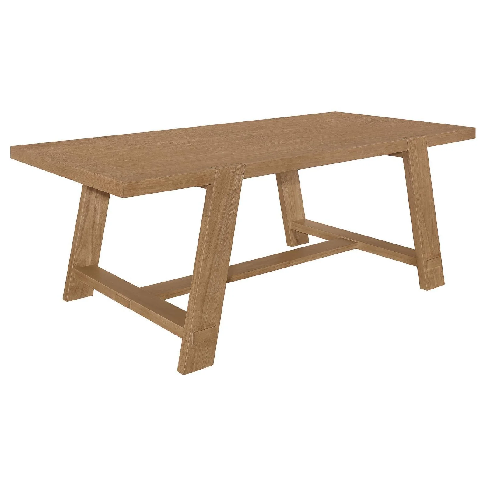 Sharon Blue/Brown 5-Piece Rectangular Trestle Base Dining Set - Image 2