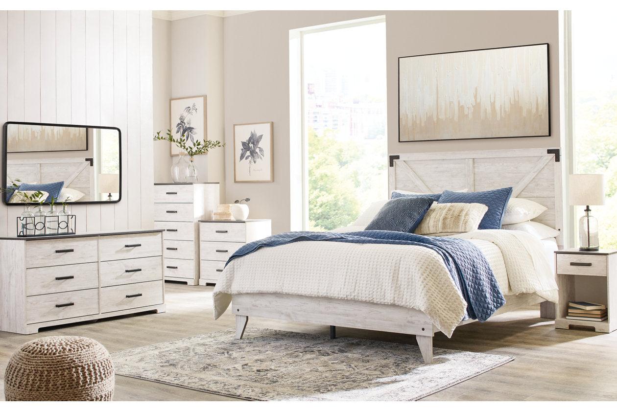Shawburn Whitewash/Charcoal Gray Dresser - Image 3