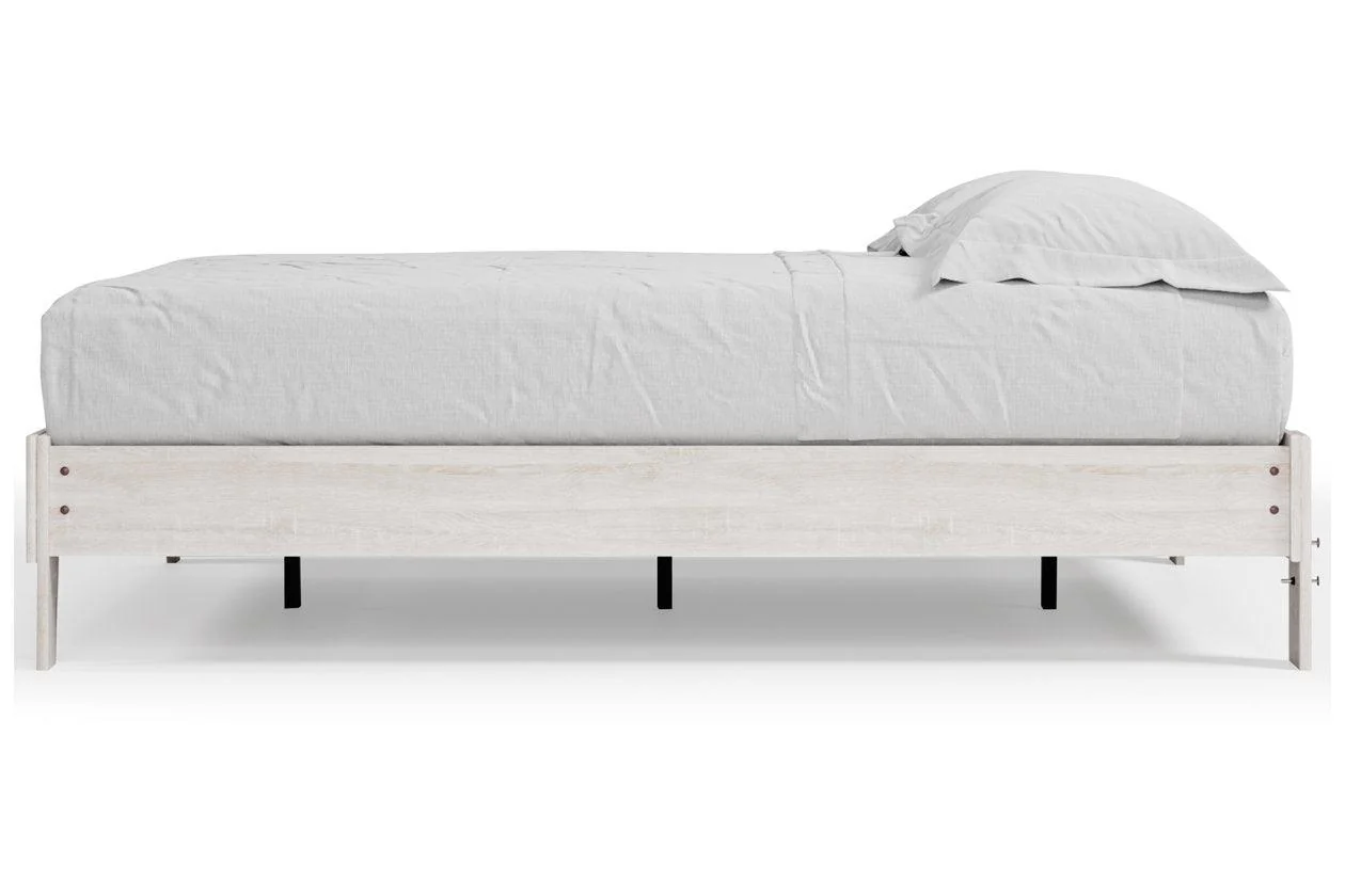 Shawburn Whitewash Queen Platform Bed - Image 12
