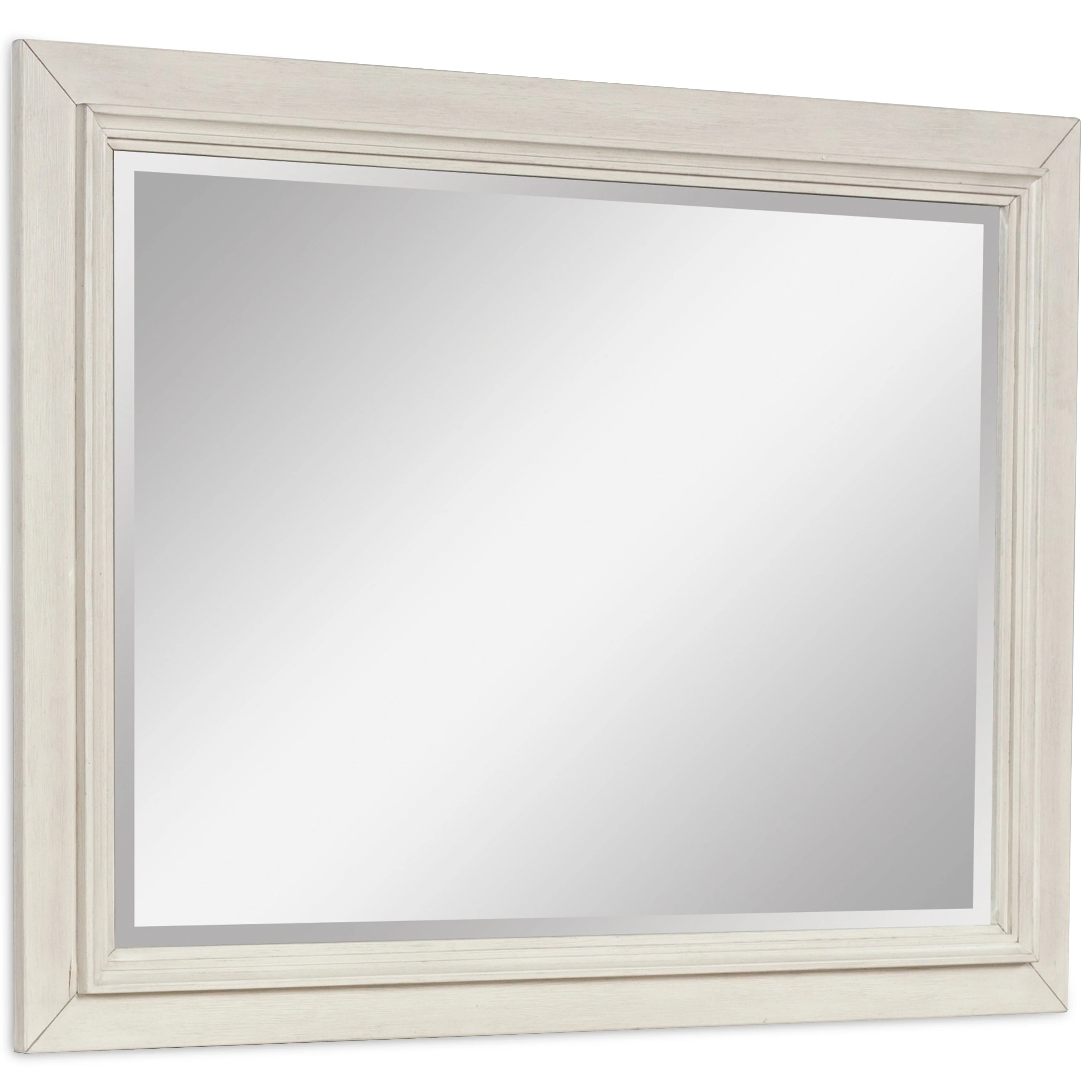 Shaybrock Antique White/Brown Bedroom Mirror