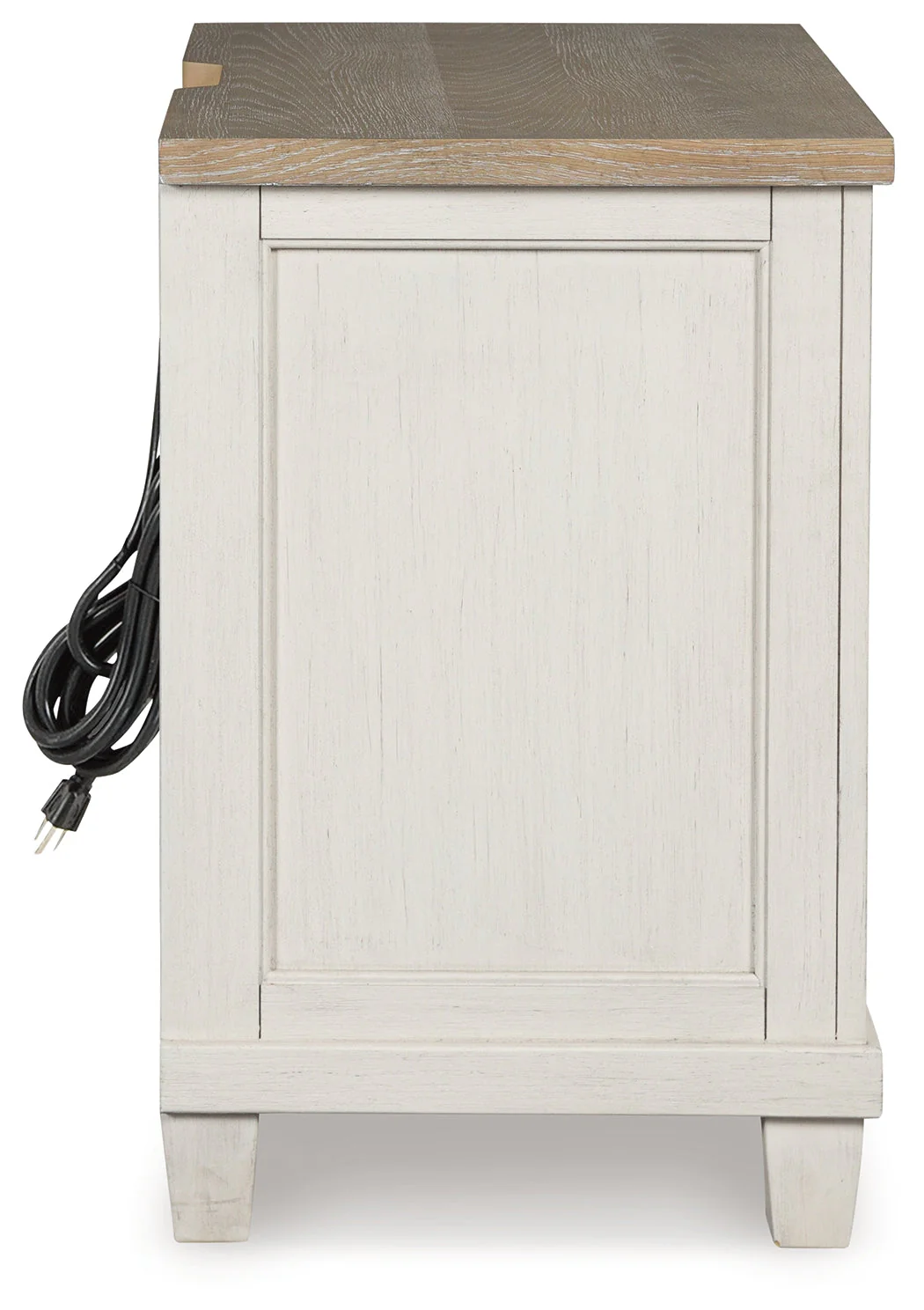 Shaybrock Antique White/Brown Nightstand - Image 4