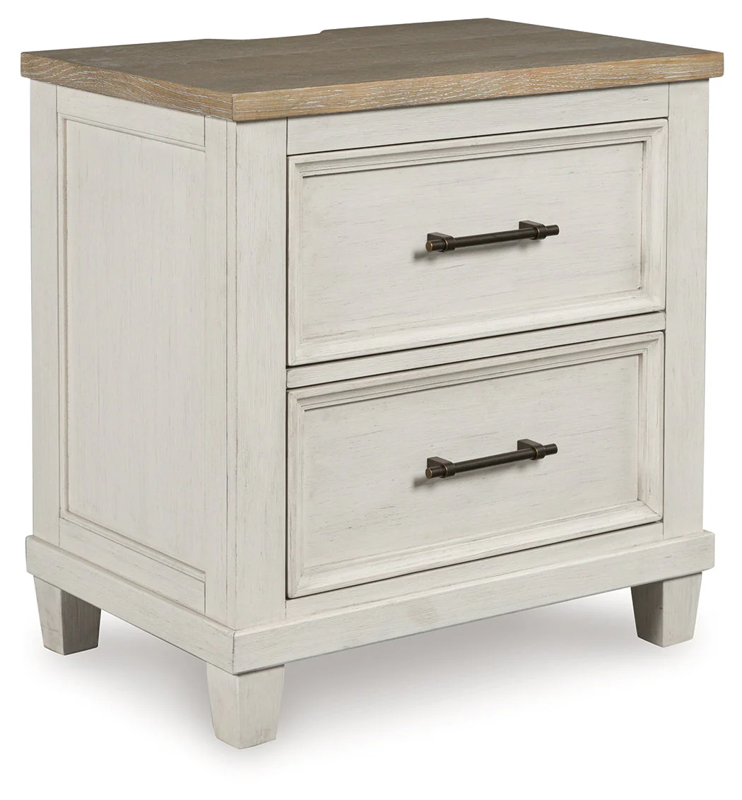 Shaybrock Antique White/Brown Panel Bedroom Set - Image 46