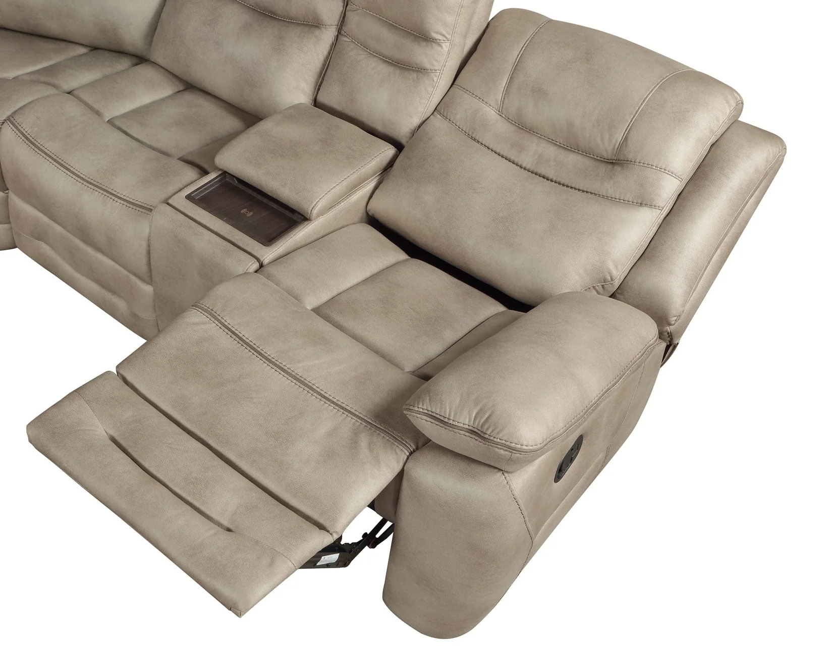 Shelton Brown 3-Piece Manual Reclining Sectional - Image 12
