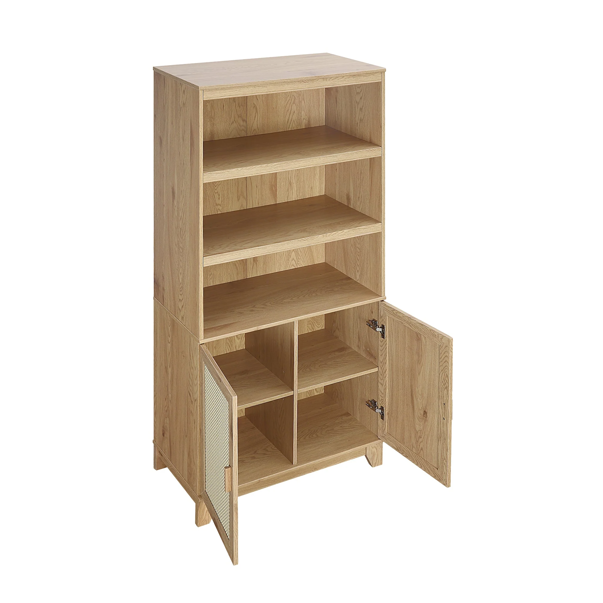 Sheridan Bookcase Cabinet in Nature - Image 5