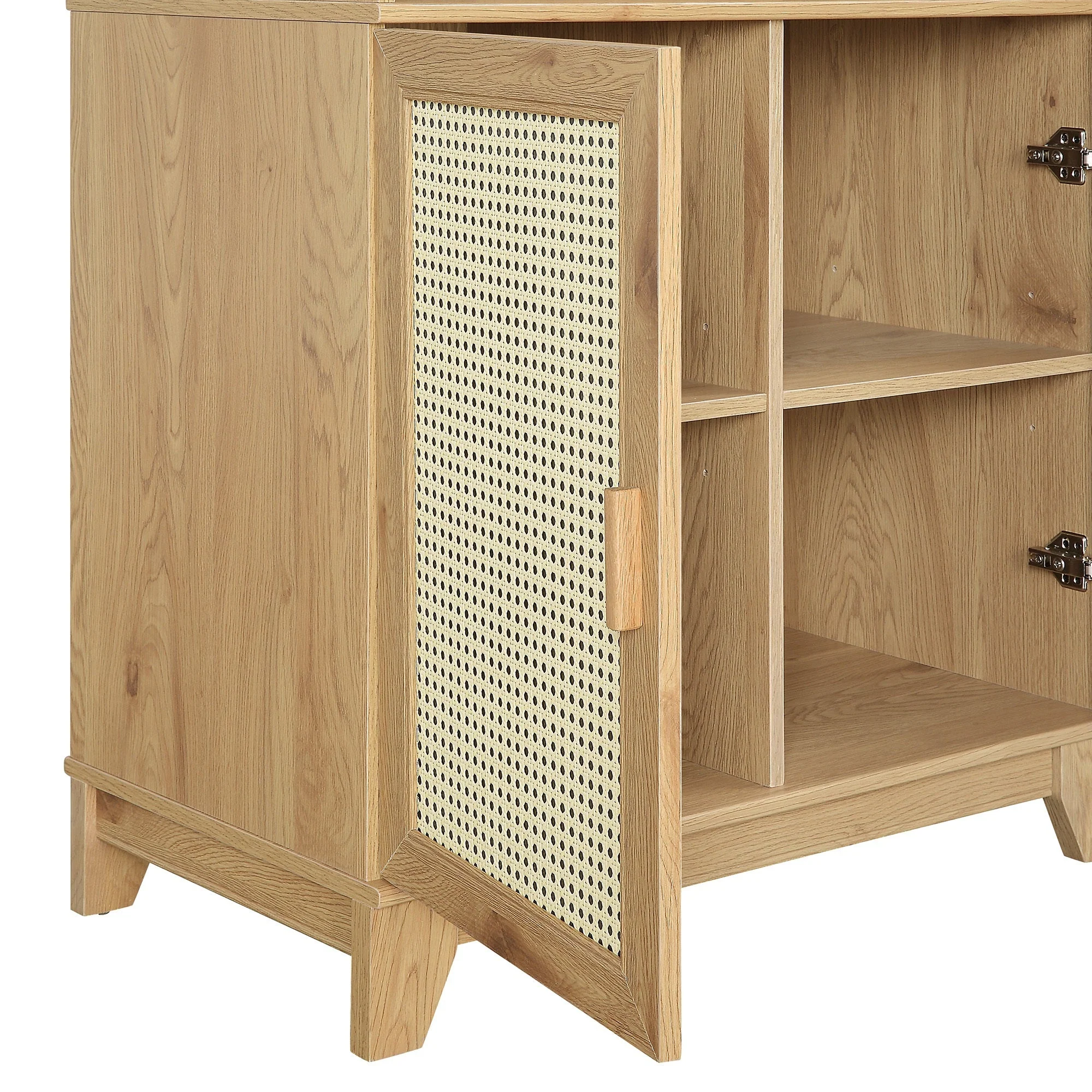 Sheridan Bookcase Cabinet in Nature - Image 6