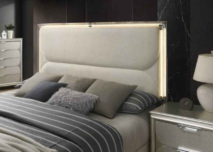 Sheridan Dark Walnut/White 5-Piece Queen Bedroom Set - Image 4