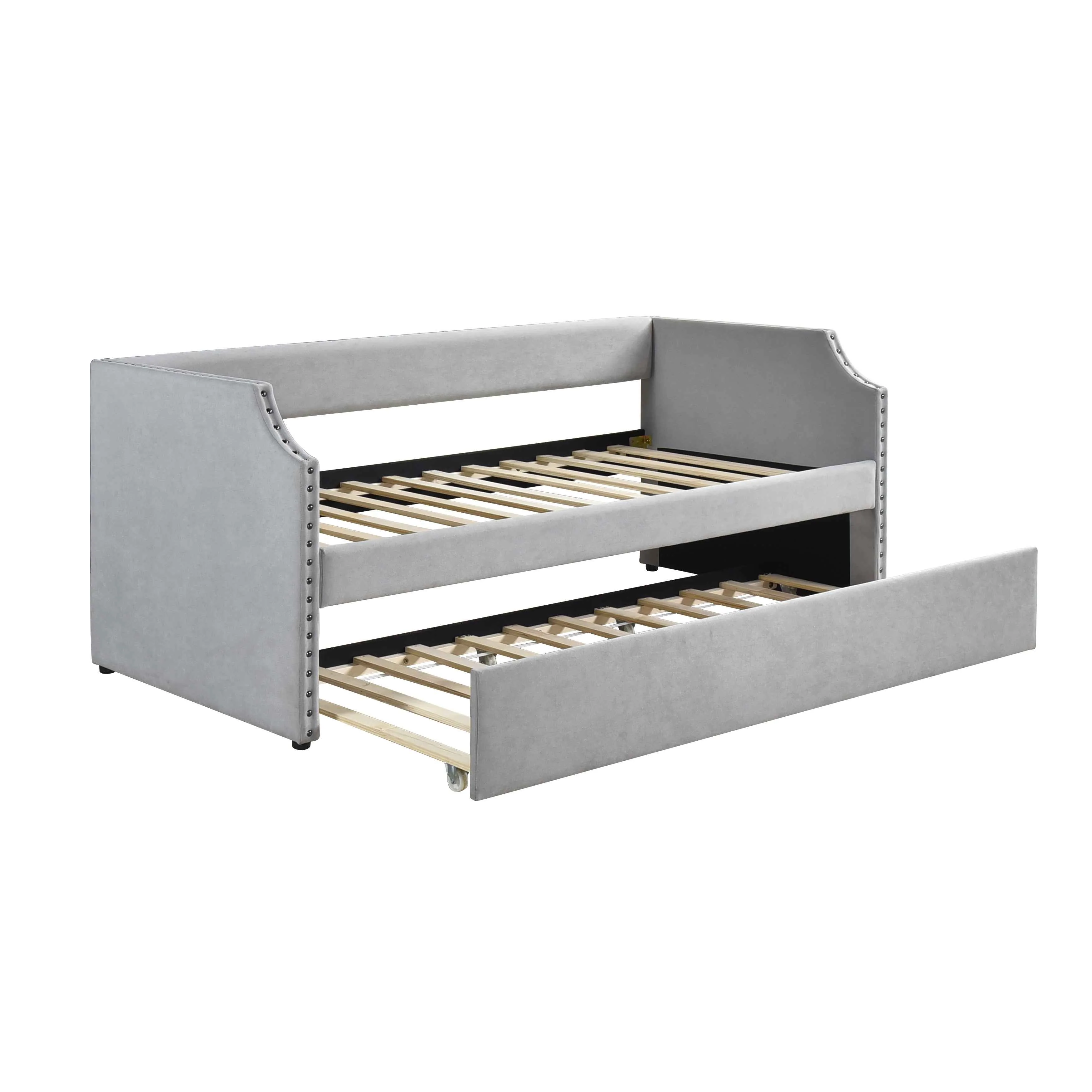 Shiloh Light Gray Twin Daybed with Trundle - Image 4