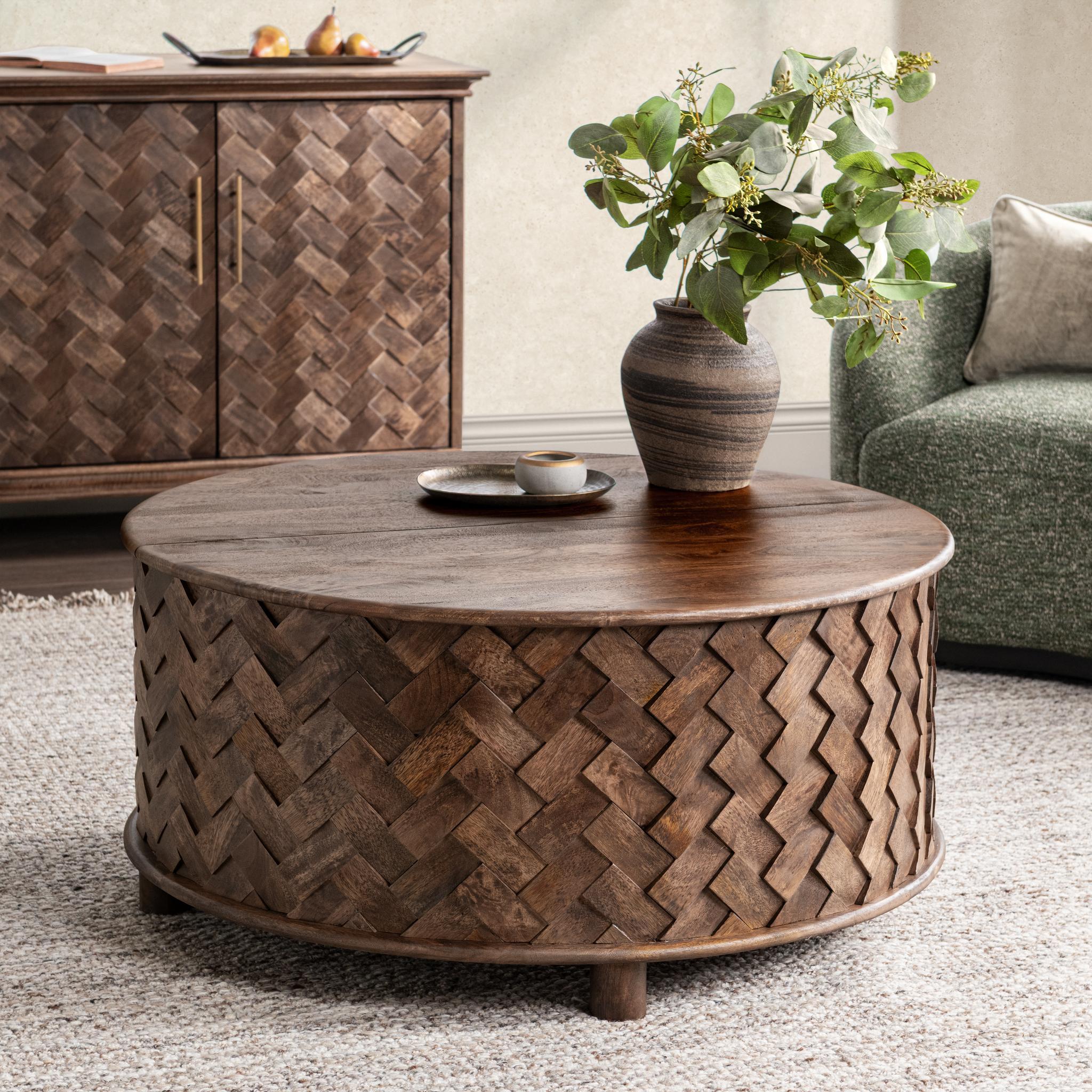 Shira Storage Coffee Table - Kona Brown - Image 6