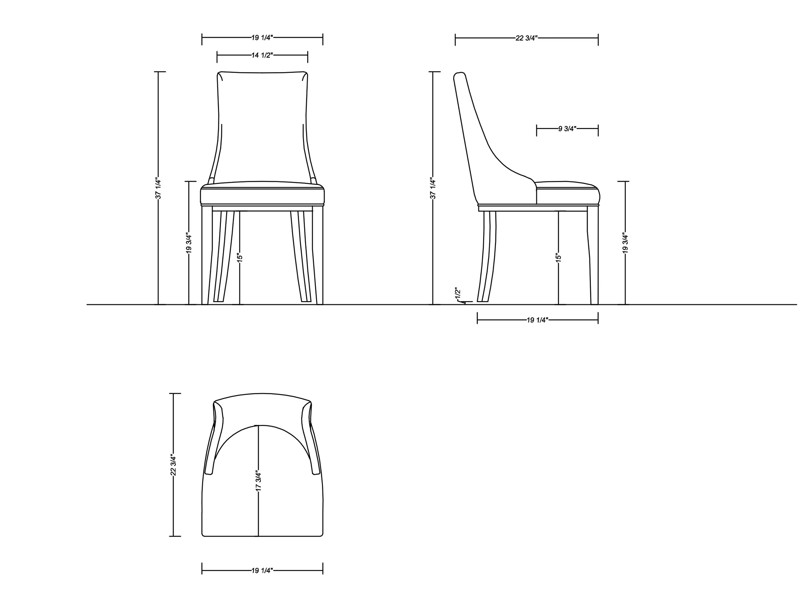 Shubert 6-Piece Faux Leather and Velvet Dining Chair Set in Tan - Image 4
