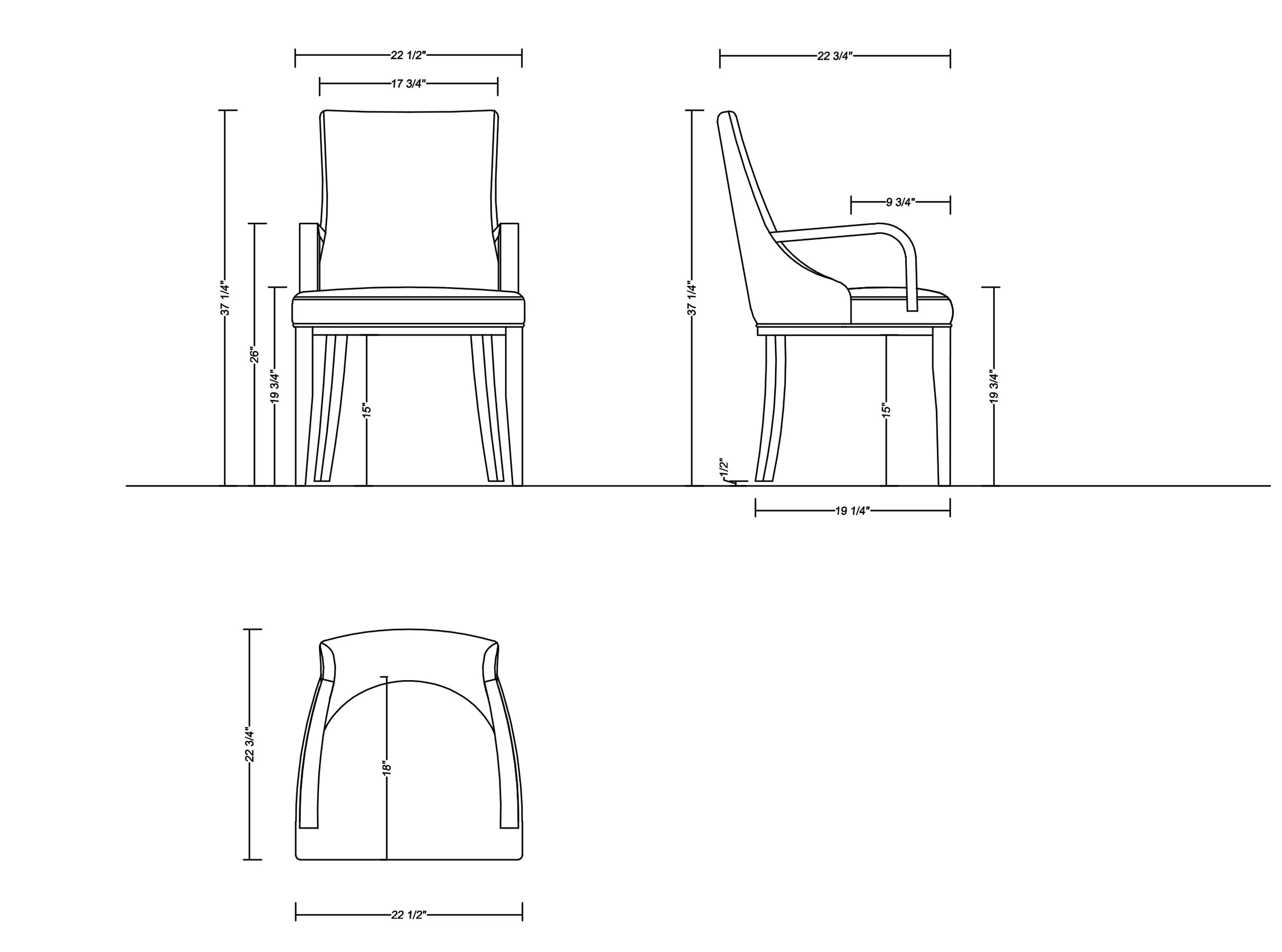 Shubert Faux Leather and Velvet Dining Armchair in Tan - Image 3
