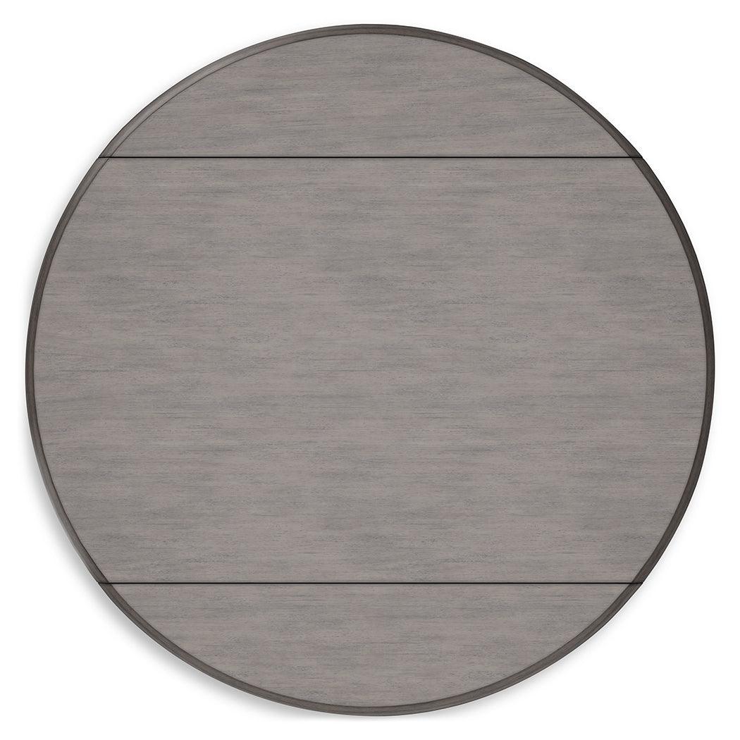 Shullden Gray Drop Leaf Dining Table - Image 3