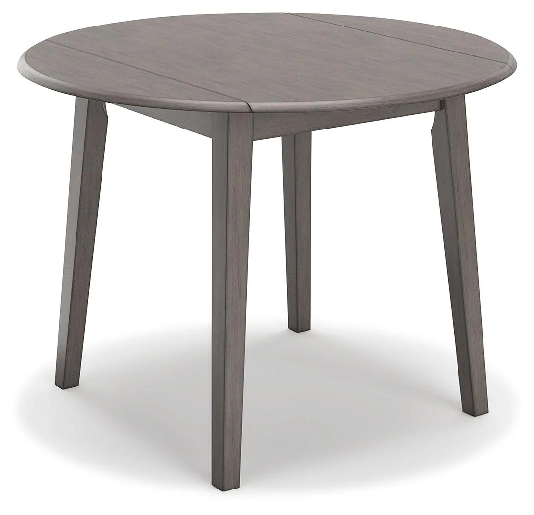 Shullden Gray Drop Leaf Dining Table - Image 5