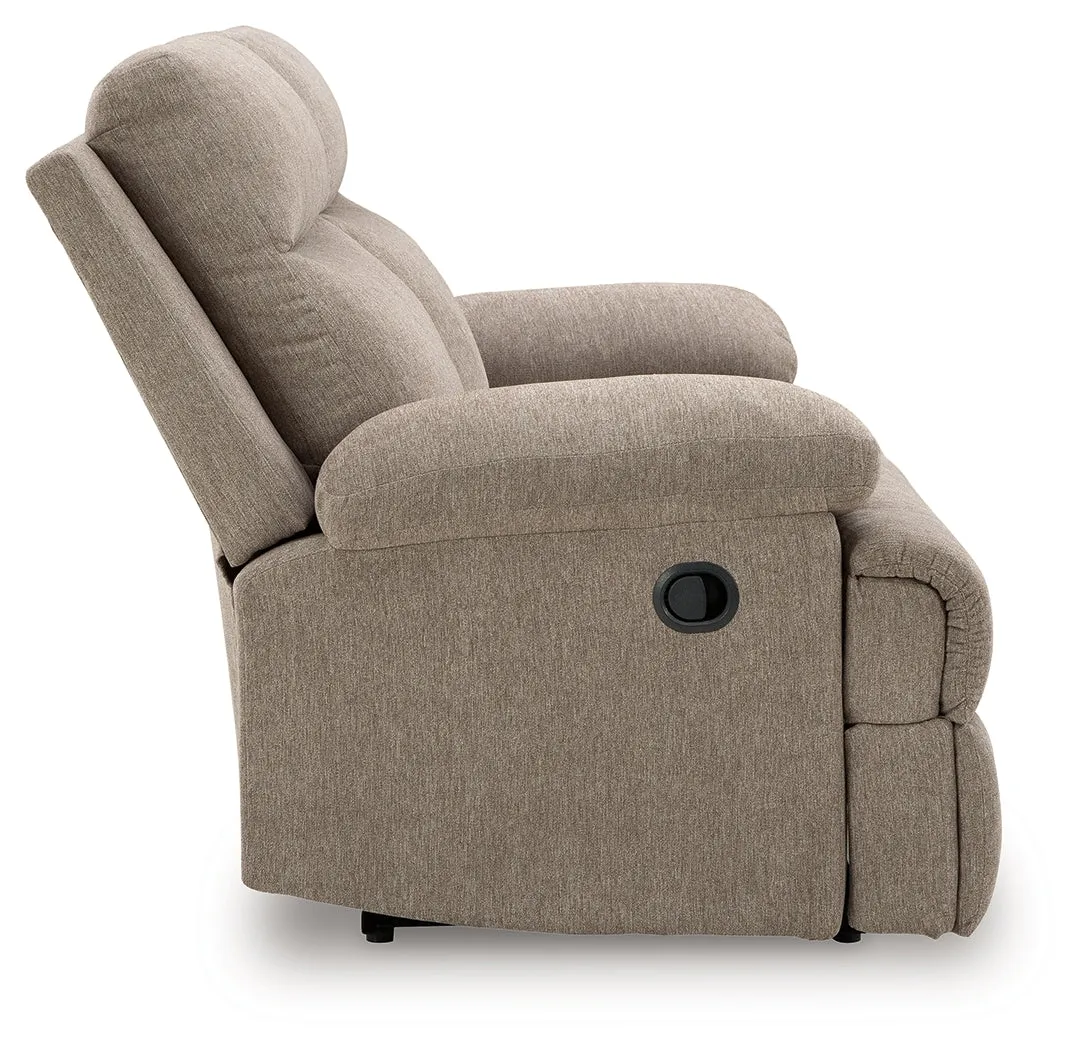 Side-Swipe Mocha Manual Reclining Sofa and Loveseat - Image 10
