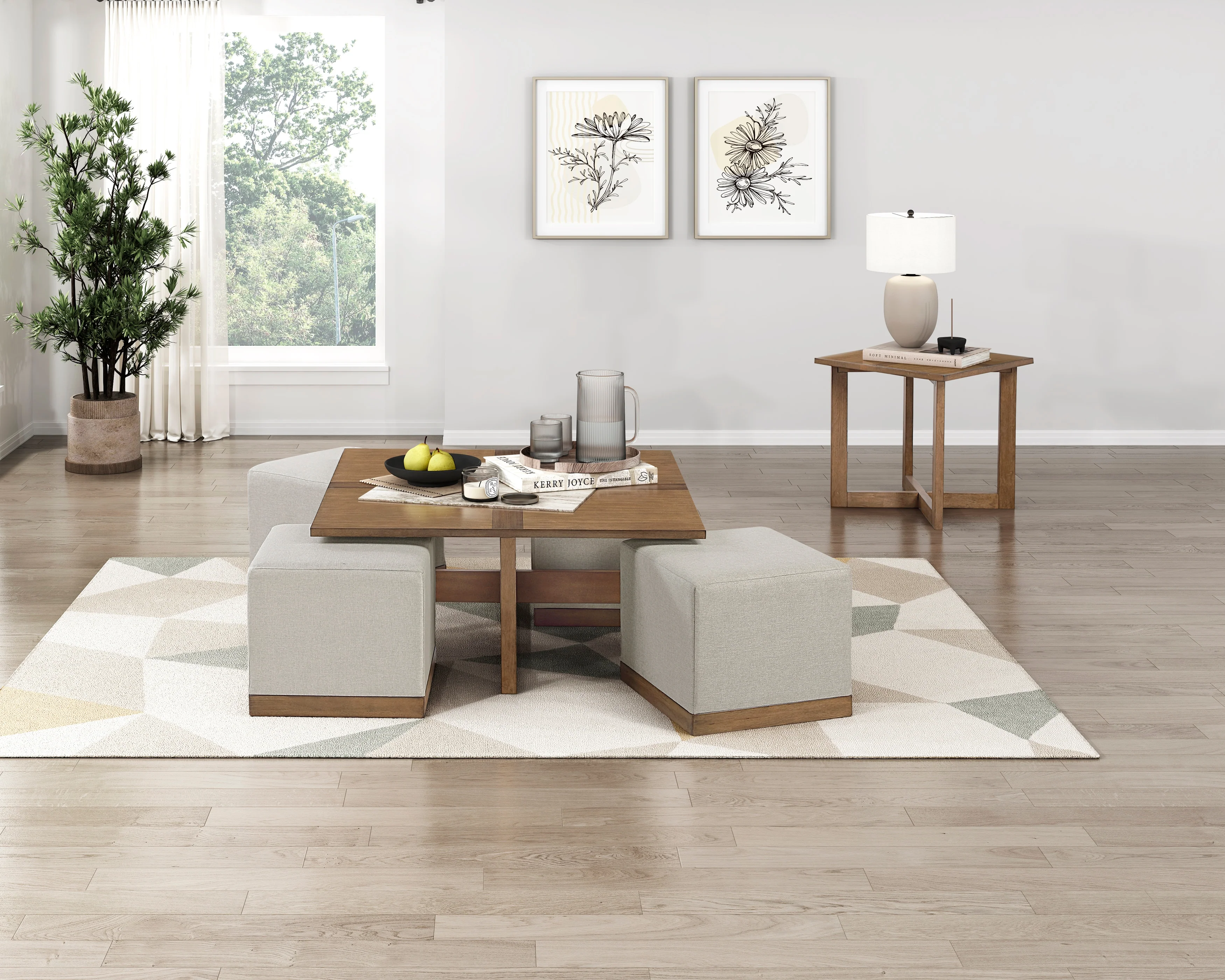 Sienna Light Gray Cocktail Table - Image 17