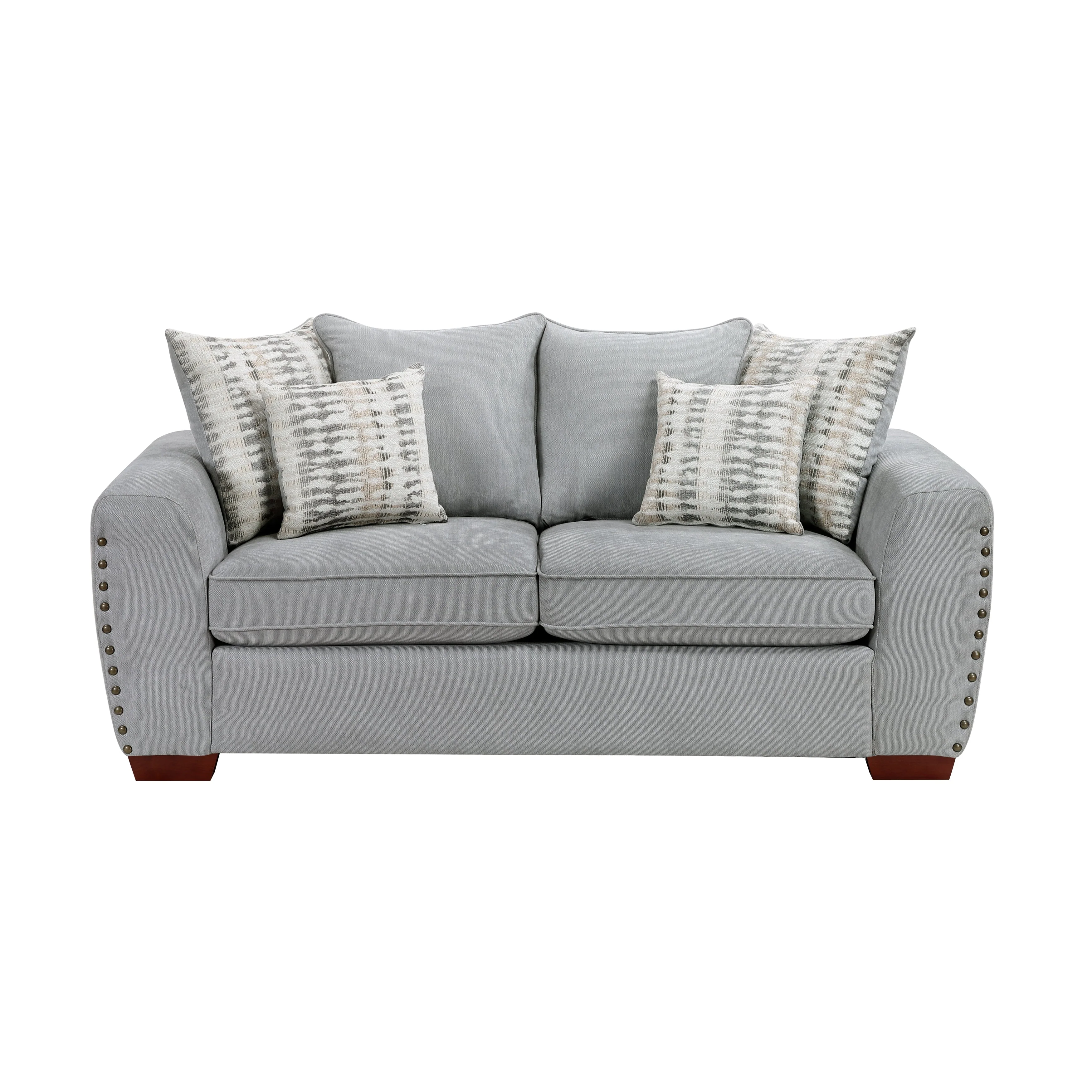 Silverthorne Gray Loveseat - Image 12