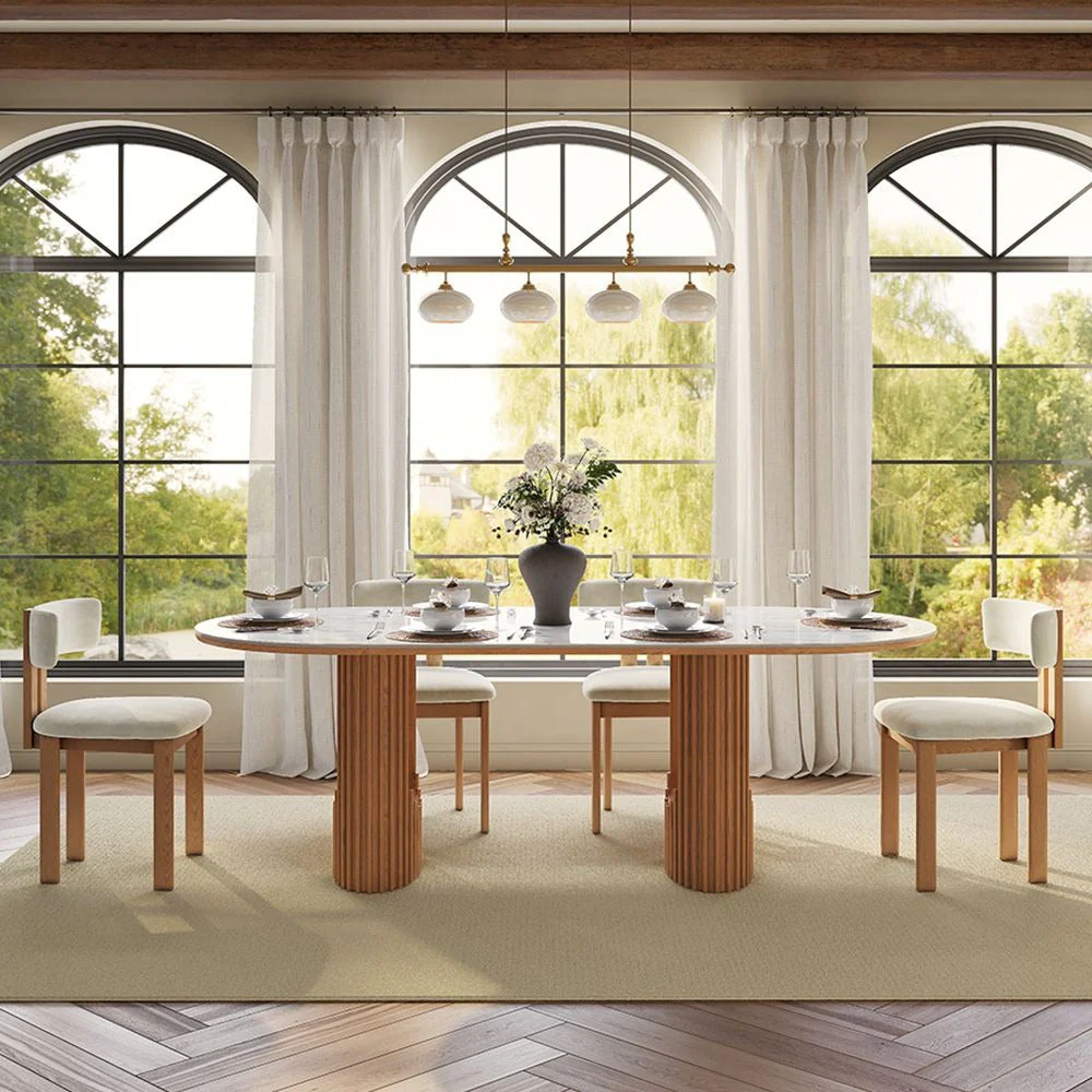 Silvo 79" Table Glossy White Dining Table - Image 5