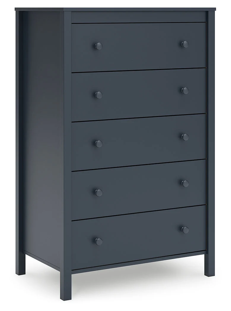 Simmenfort Navy Blue Youth Bookcase Storage Bedroom Set - Image 24
