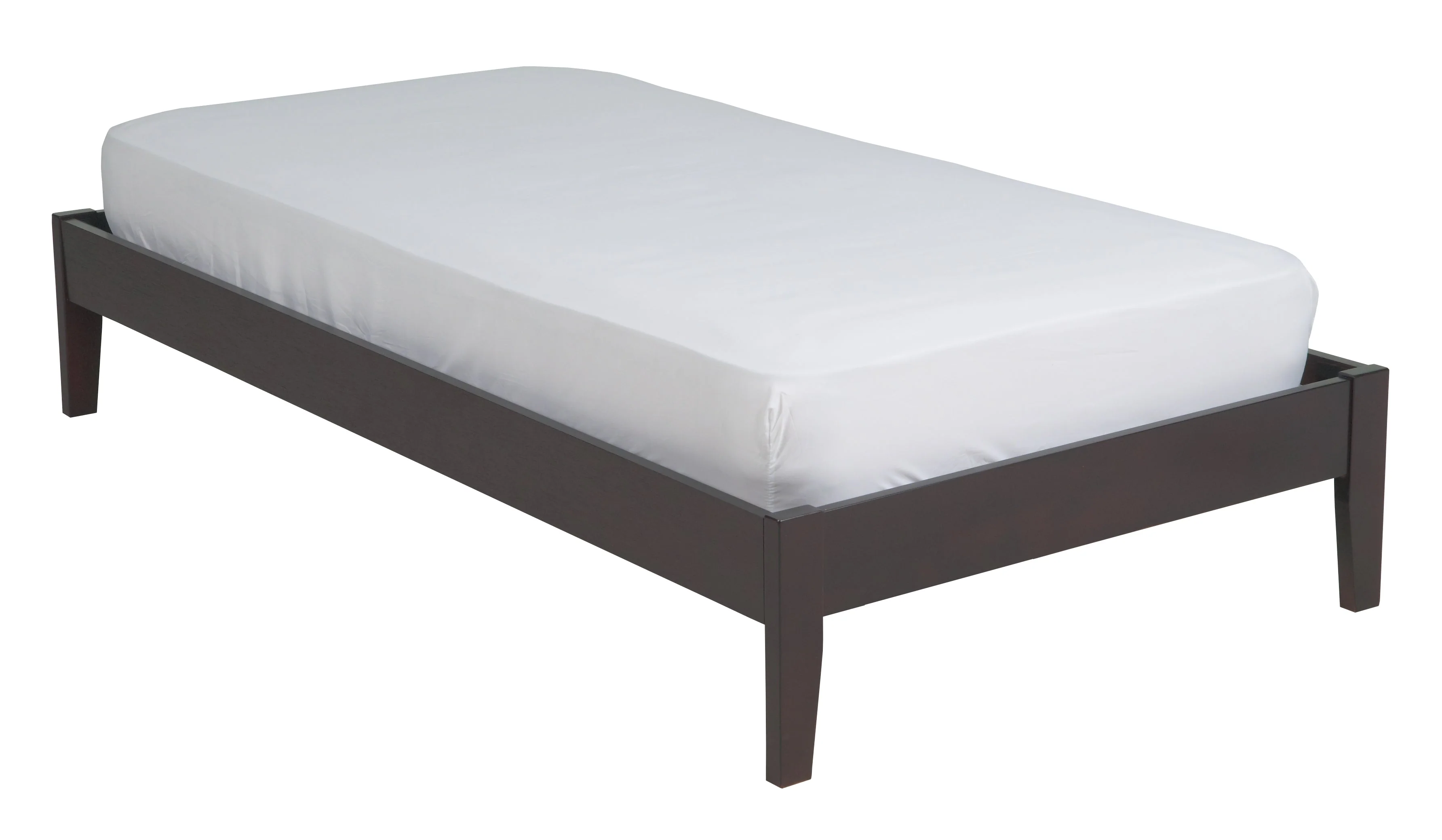 Simple Wood Eastern King Platform Bed in Espresso - Image 5