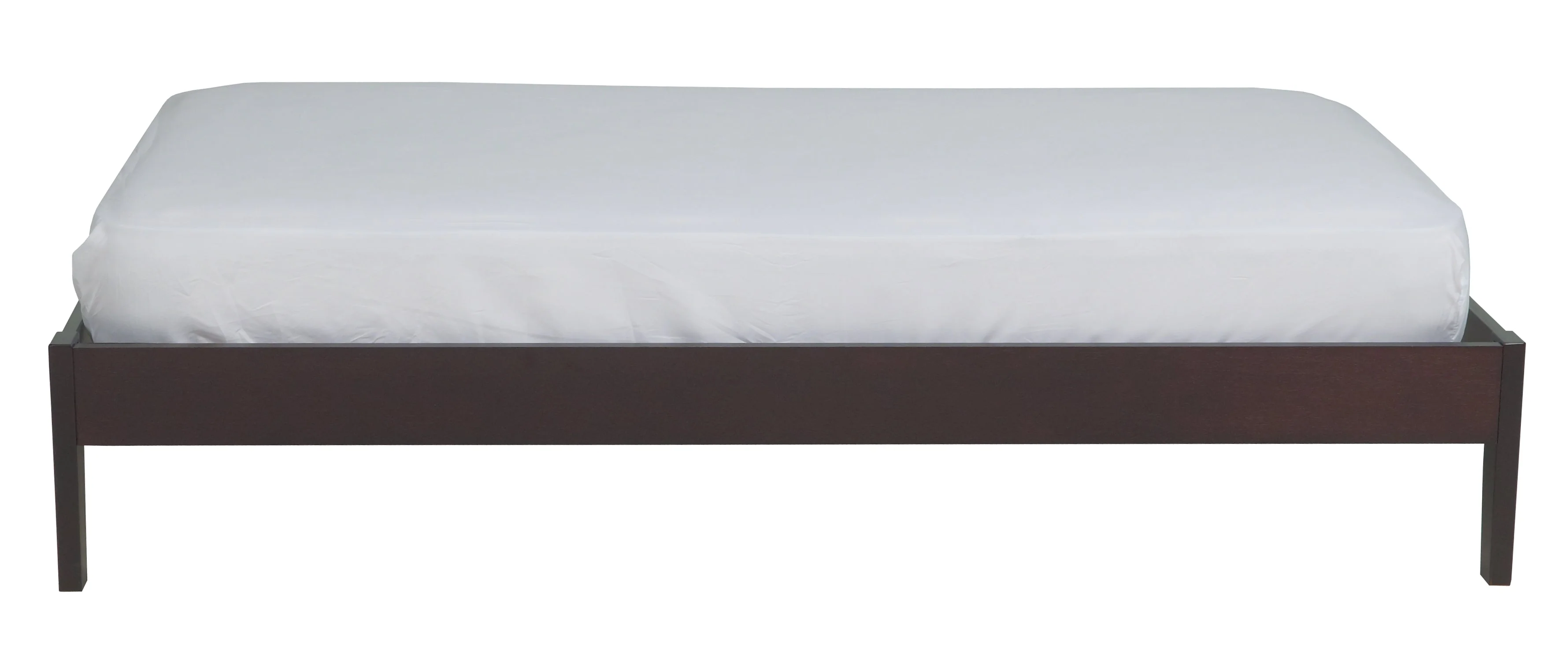 Simple Wood Queen Platform Bed in Espresso - Image 7