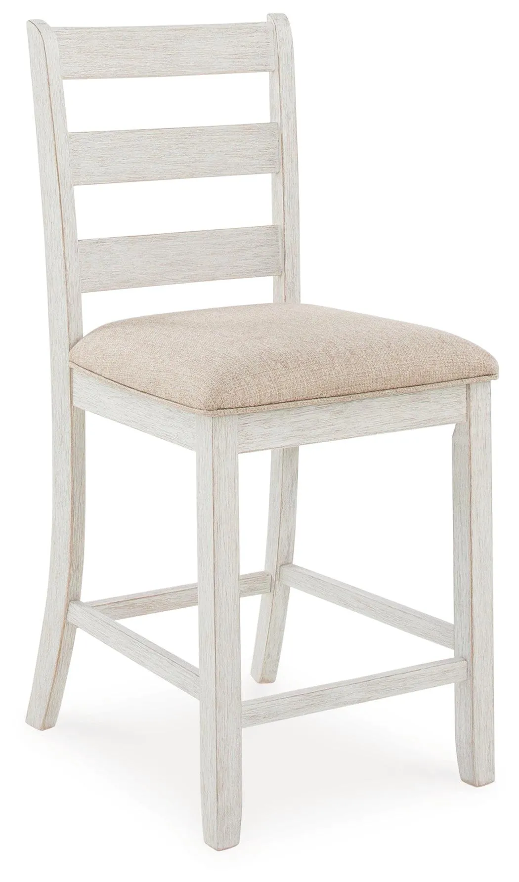 Skempton White And Light Brown Counter Height Dining Table and 6 Bar Stools - Image 4
