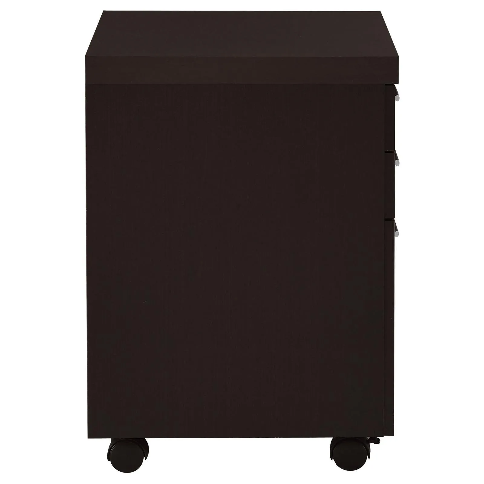 Skylar Cappuccino 3-Drawer Mobile File Cabinet - Image 9