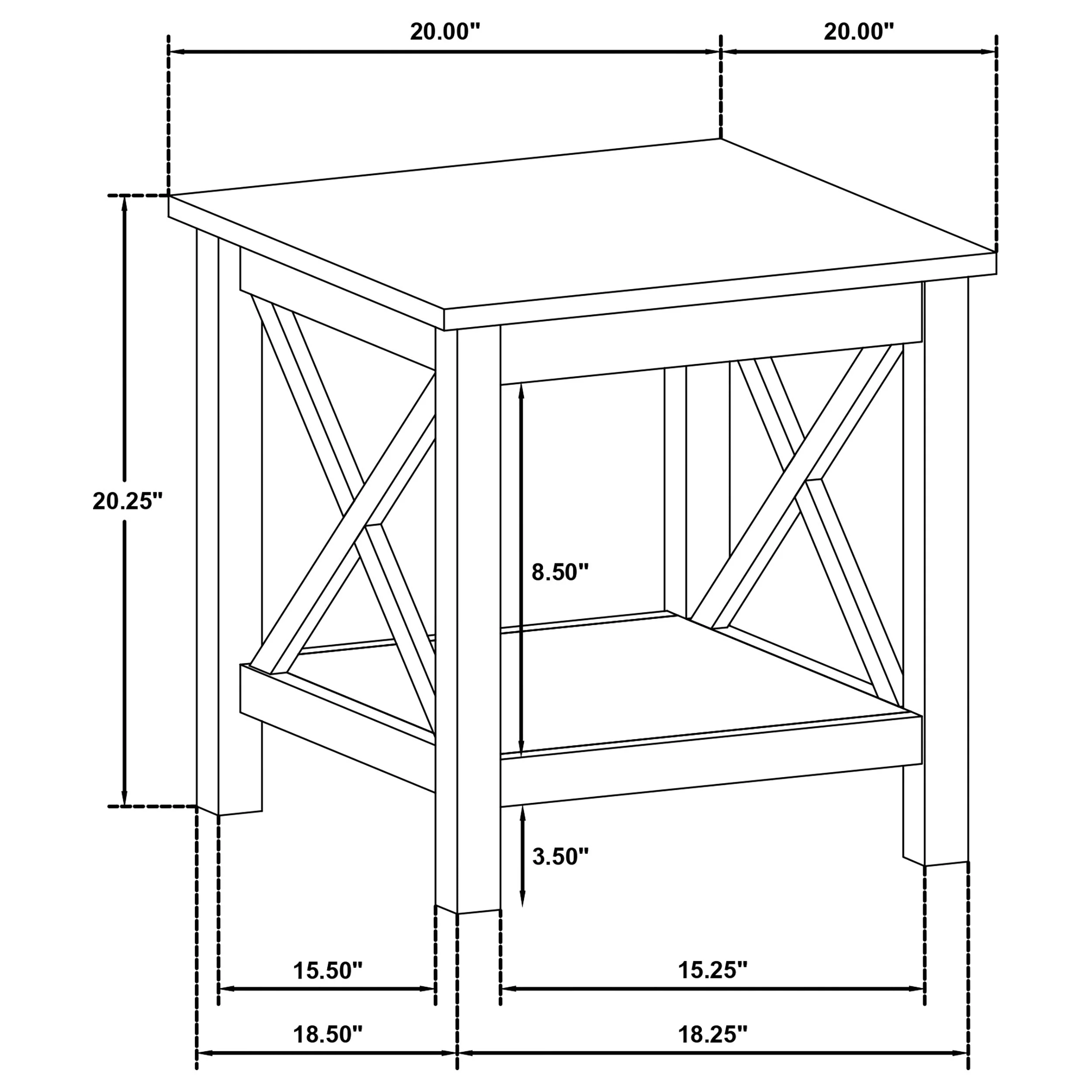 Skyview White 3-piece Rectangular Lift Top Coffee Table Set - Image 13