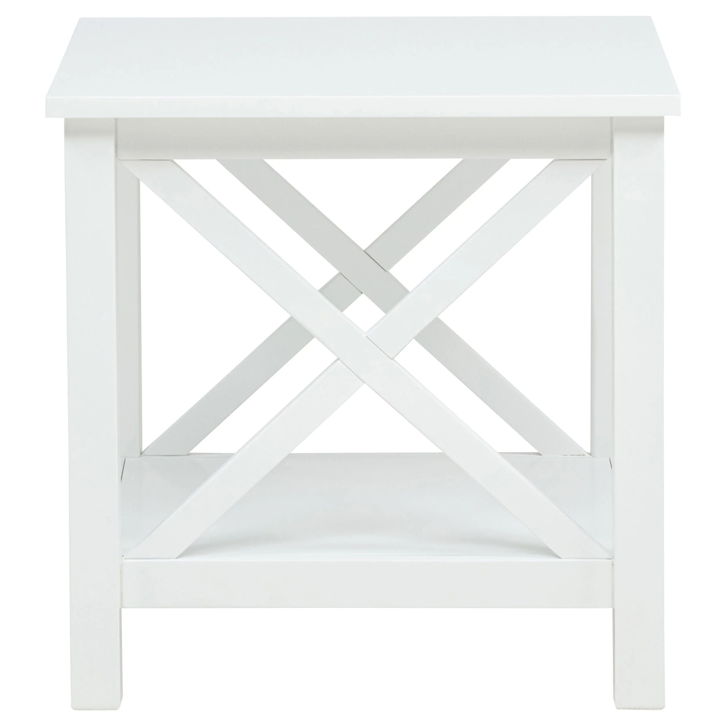 Skyview White 3-piece Rectangular Lift Top Coffee Table Set - Image 5