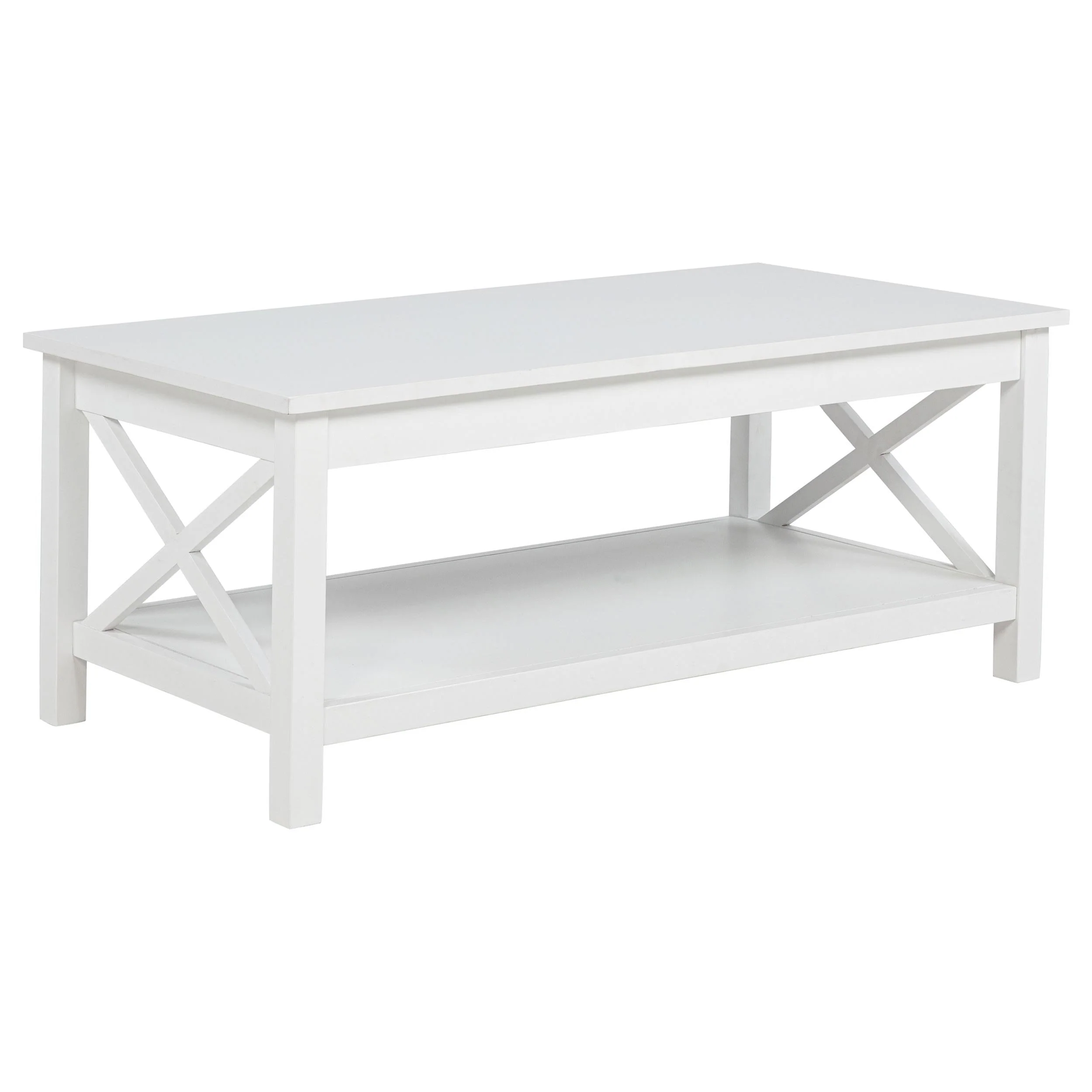 Skyview White 44-inch Rectangular Lift Top Coffee Table - Image 3