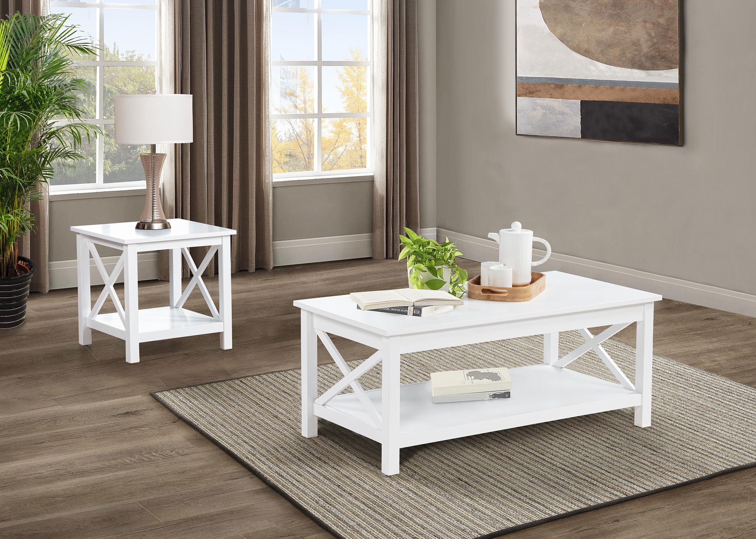 Skyview White 44-inch Rectangular Lift Top Coffee Table - Image 9