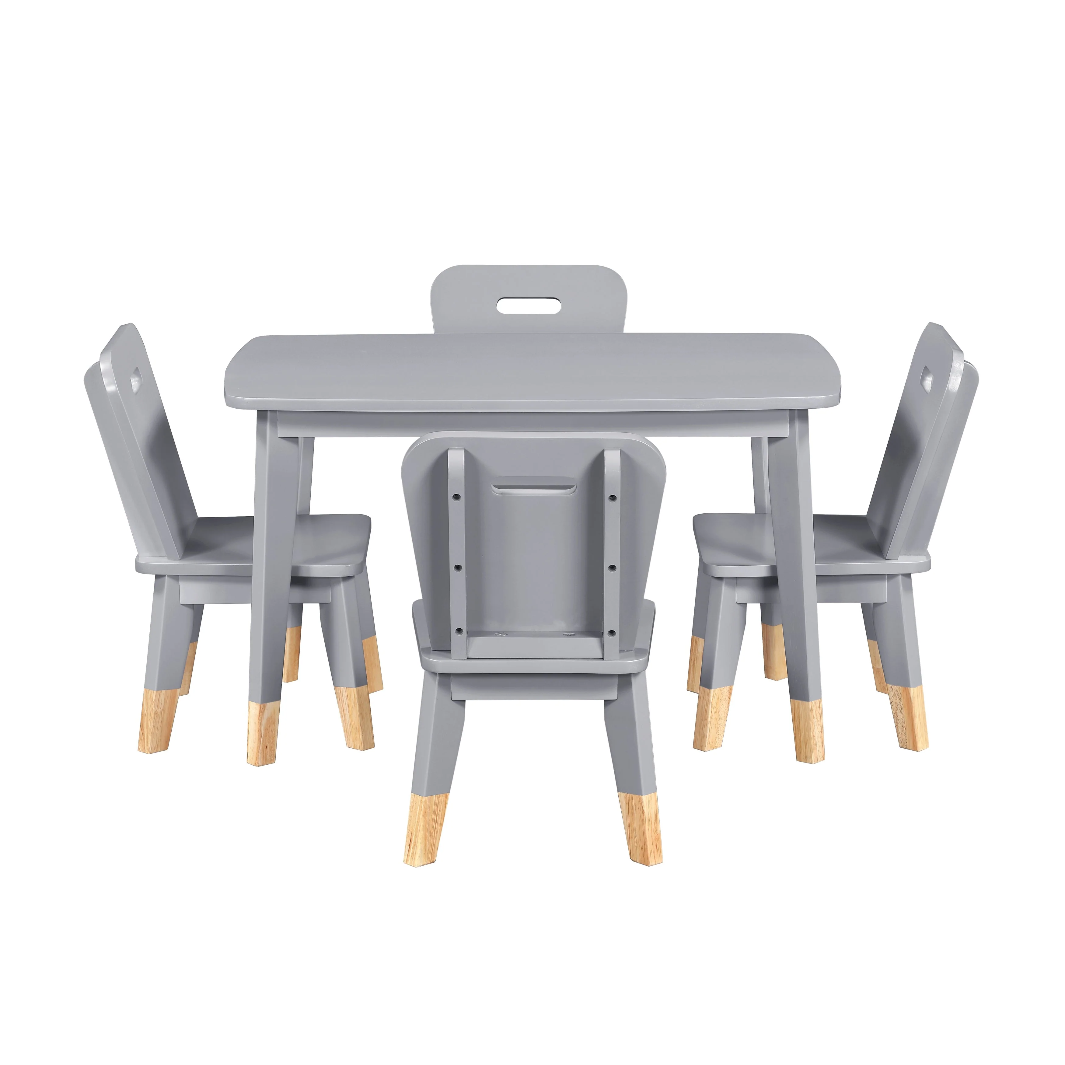 Sloane Gray 5-Piece Pack Children Table and Chairs Set - Image 2