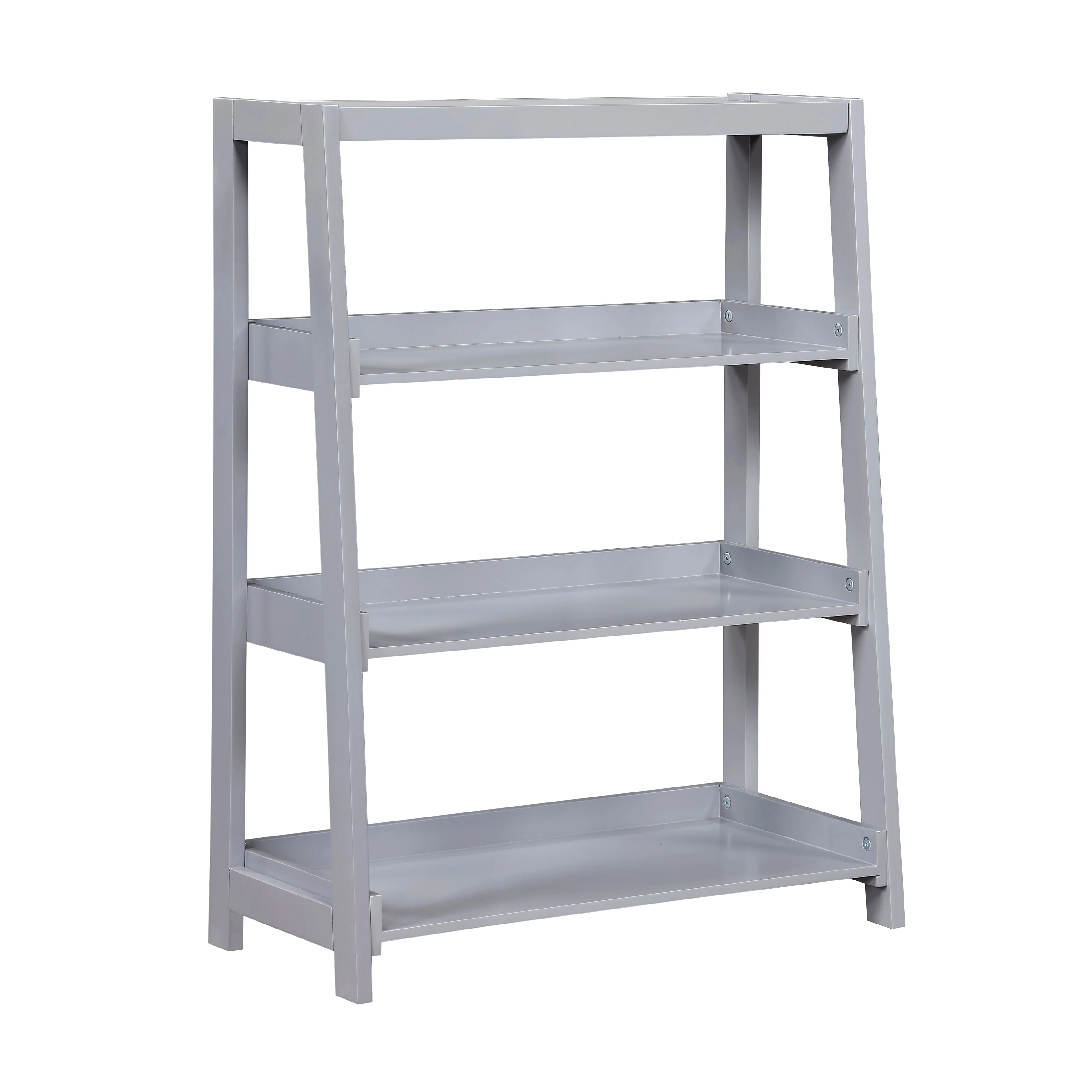Sloane Gray Bookcase with 3 Fixed Shelves